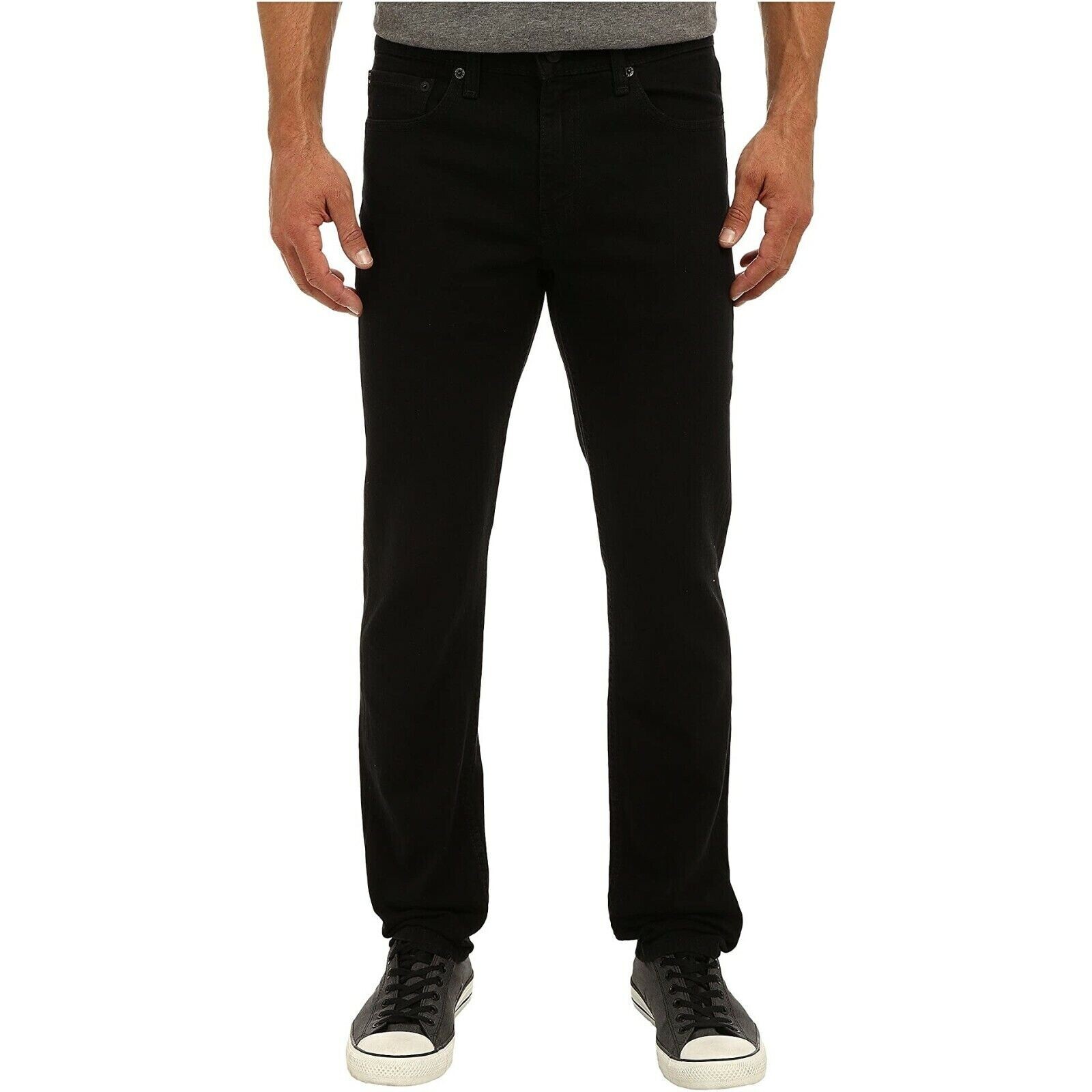 Levi’s 511 Men’s Slim Fit Stretch Sits Below Waist Jeans, Black, Size 36X34