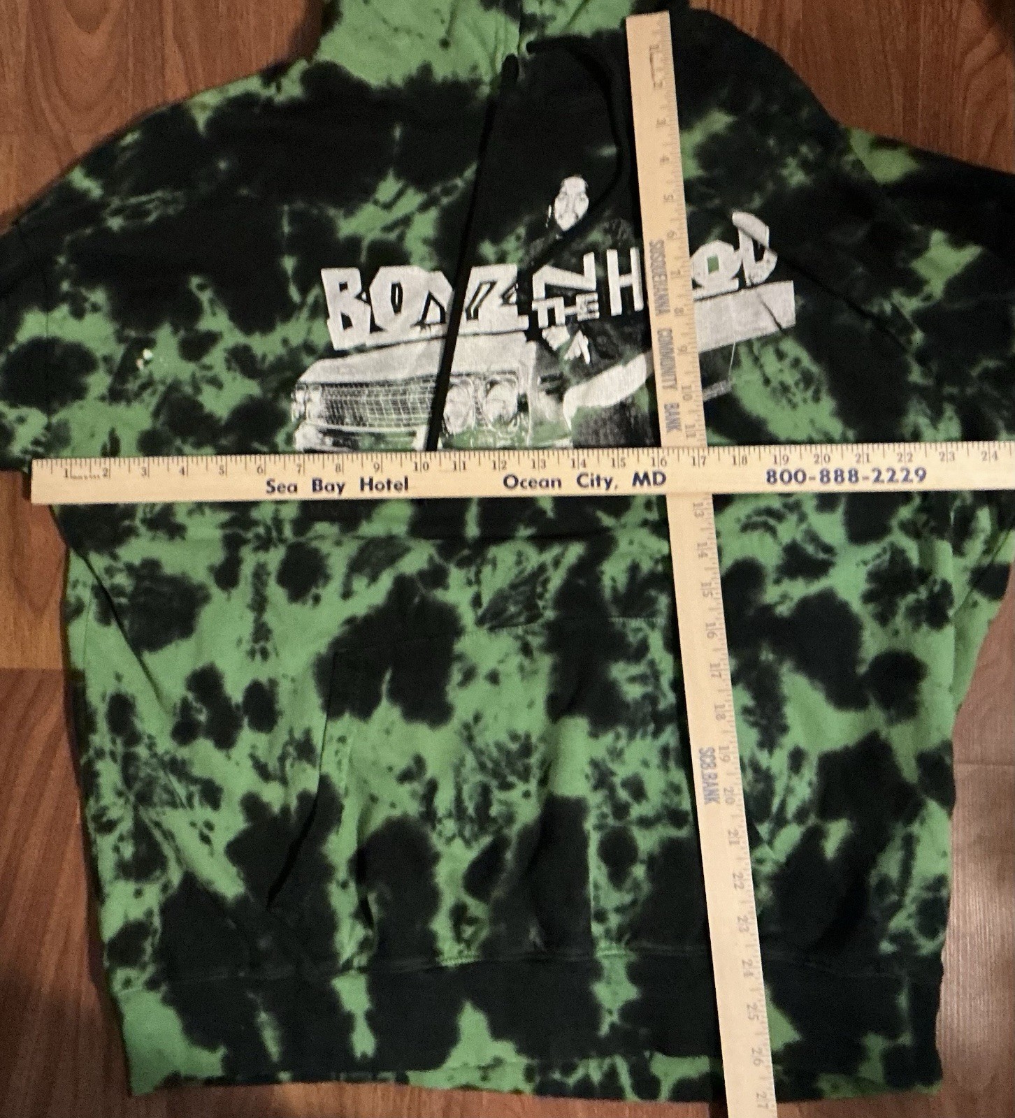 Philcos Boyz n the Hood Hoodie Large Oversized Bleach Wash Tie Dye Streetwear