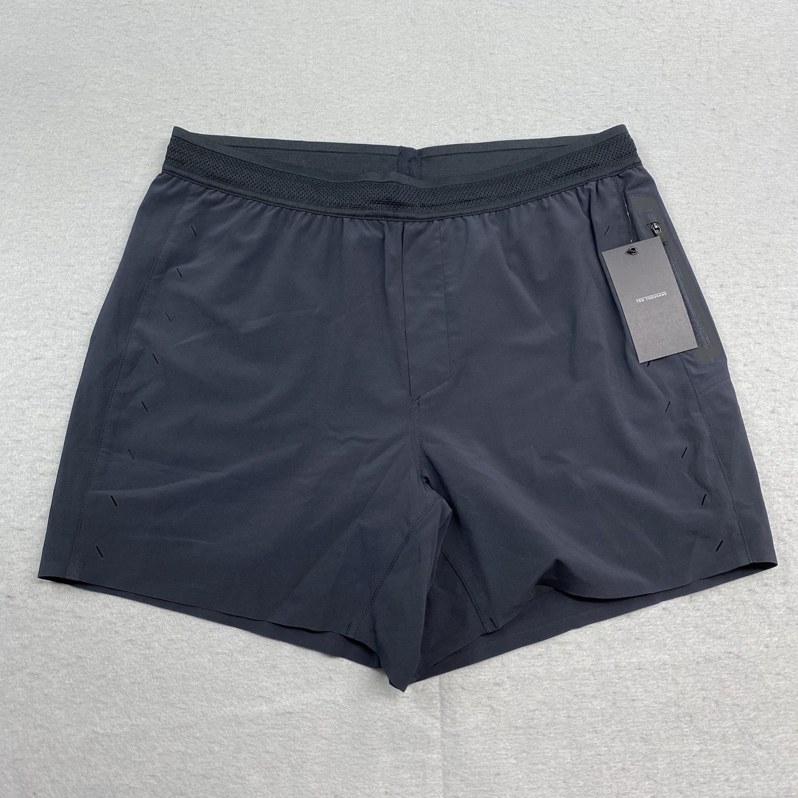 Ten Thousand Shorts Mens Large Black Session Short Lined Training Gym
