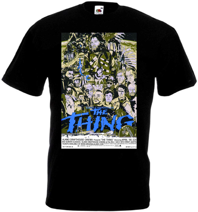 The Thing v83 T-shirt black movie poster horror John Carpenter all sizes S-5XL