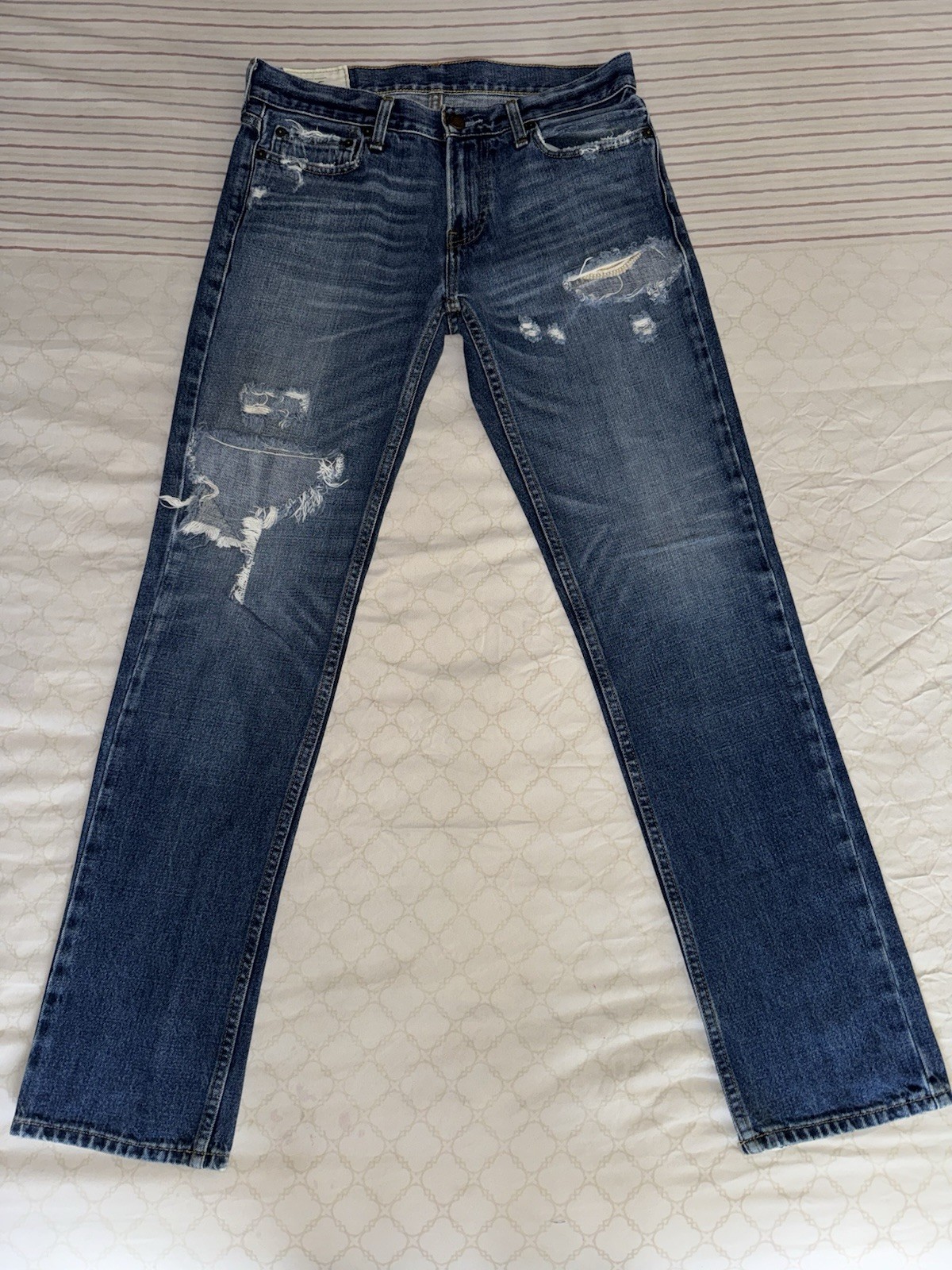Hollister Jeans Mens 30×32 Blue Denim Slim Straight