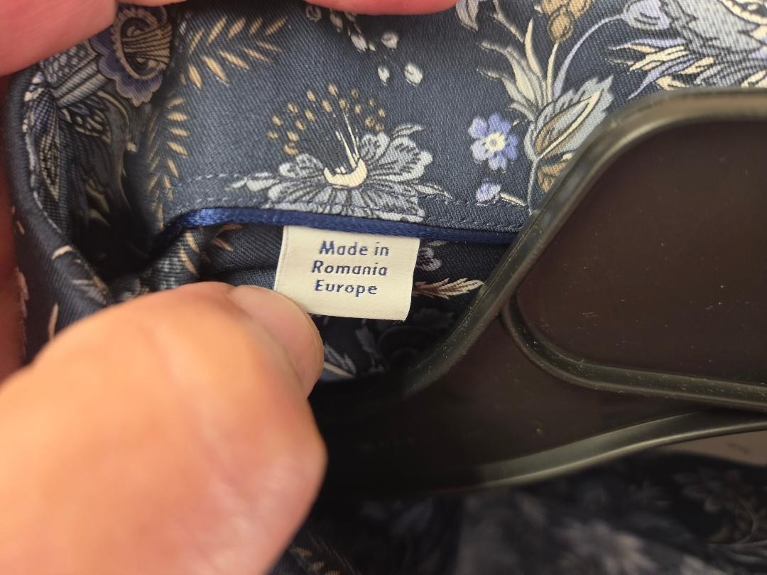 NWT Eton Elegant Slim Fit Organic Cotton Floral shirt US 16.5/ EU42 MSRP $ 340