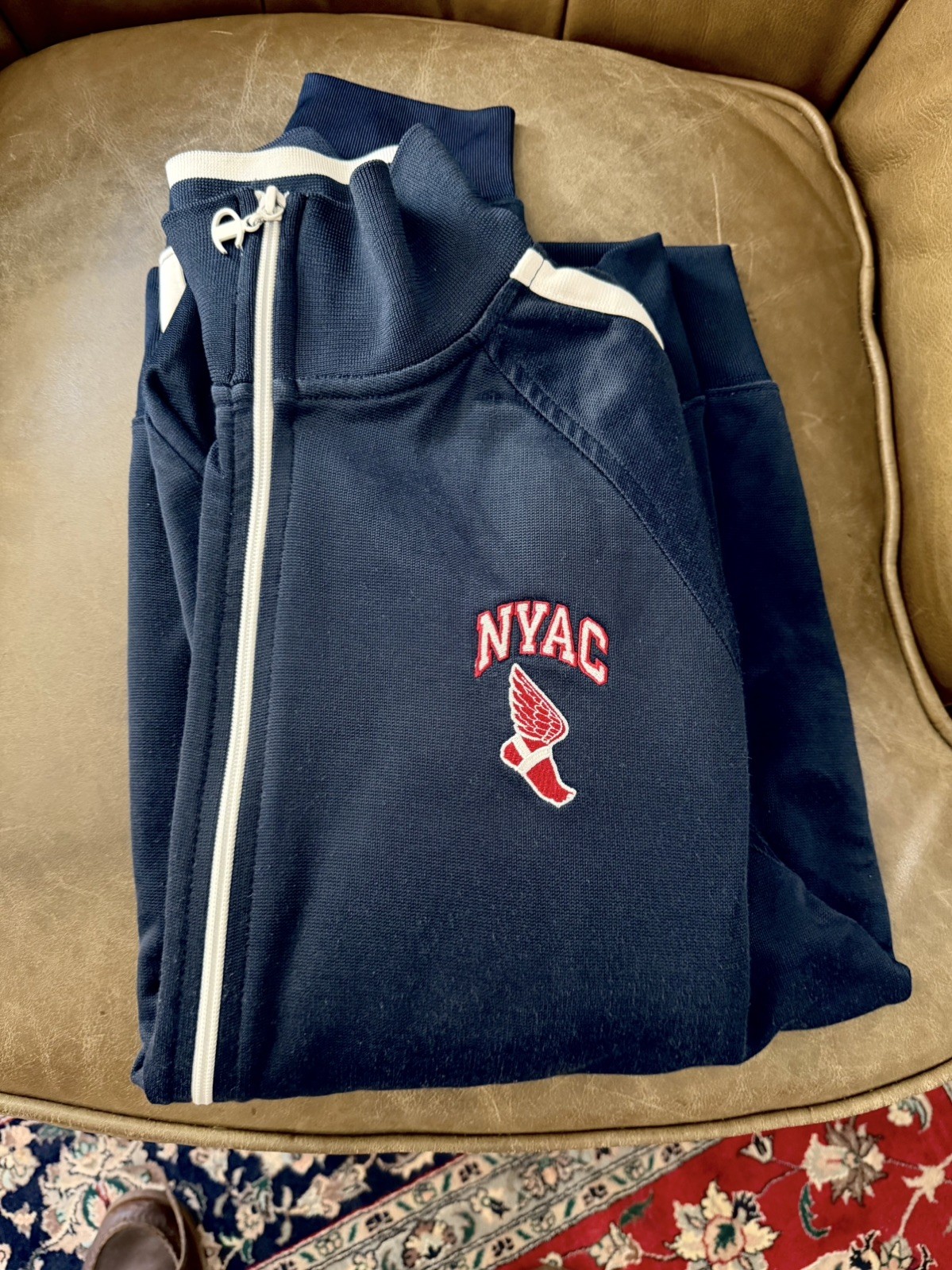 VTG Rare Champion Running Man 70’s NYAC New York Athletic Club Jacket XL EUC