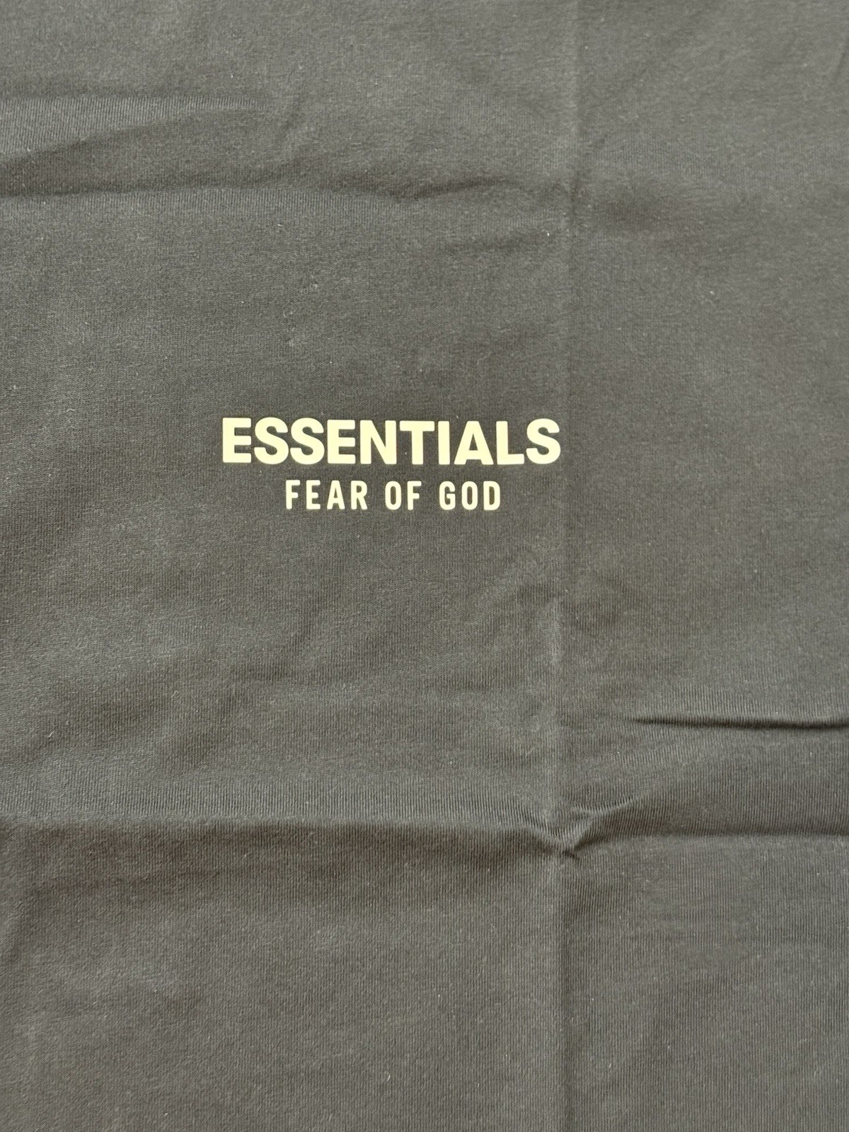 Fear of God Essentials SS25 Classic Fit Tee 125AS254190F Vintage Jet Black Large