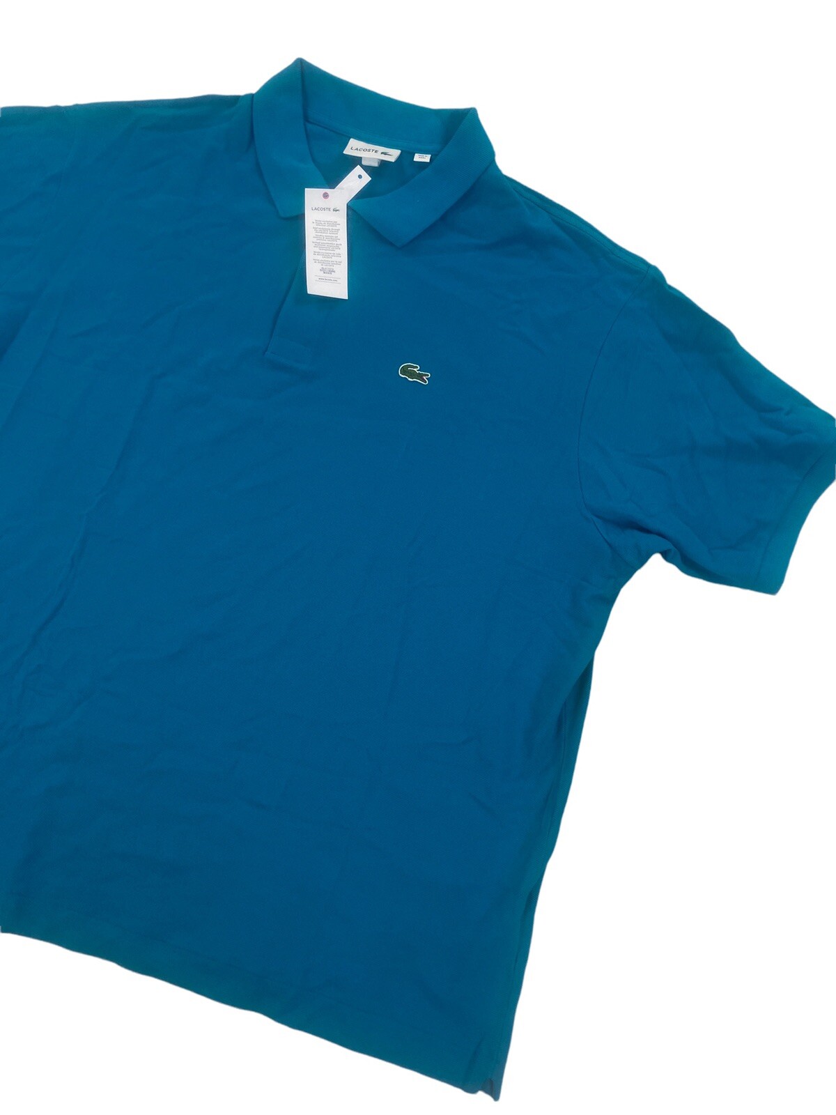 NEW Lacoste Big & Tall Short Sleeve Pique Mens Cotton Polo Shirt Blue PH221B