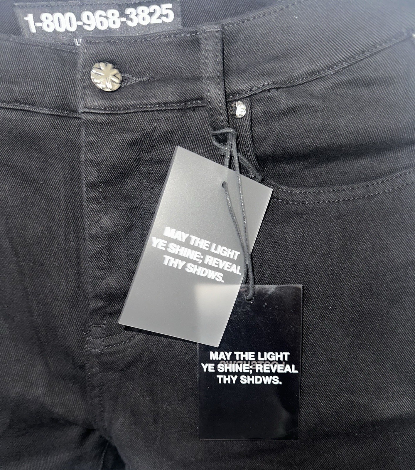 Lost Shdws Denim Pant Black/Red Sizes 30-32-34-36