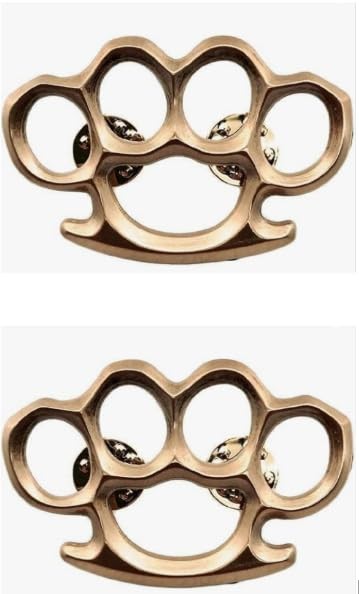 Knuckles Biker Pin Set for Jackets, Hats, Backpacks & Tactical Gear (2 Pieces)