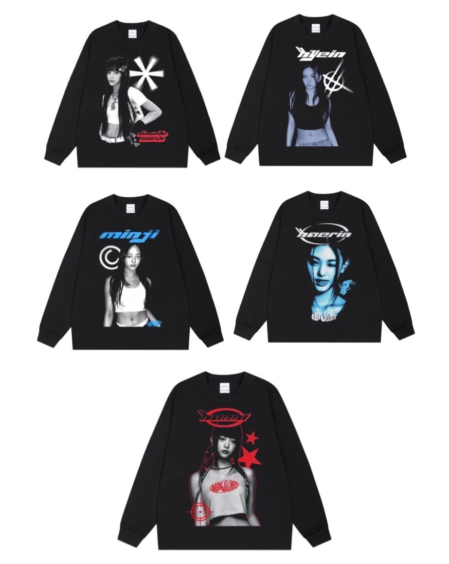 NEWJEANS NJZ FANMADE T-SHIRT AND SWEATER FOR FAN – IDOL KPOP MERCH HANNI N25