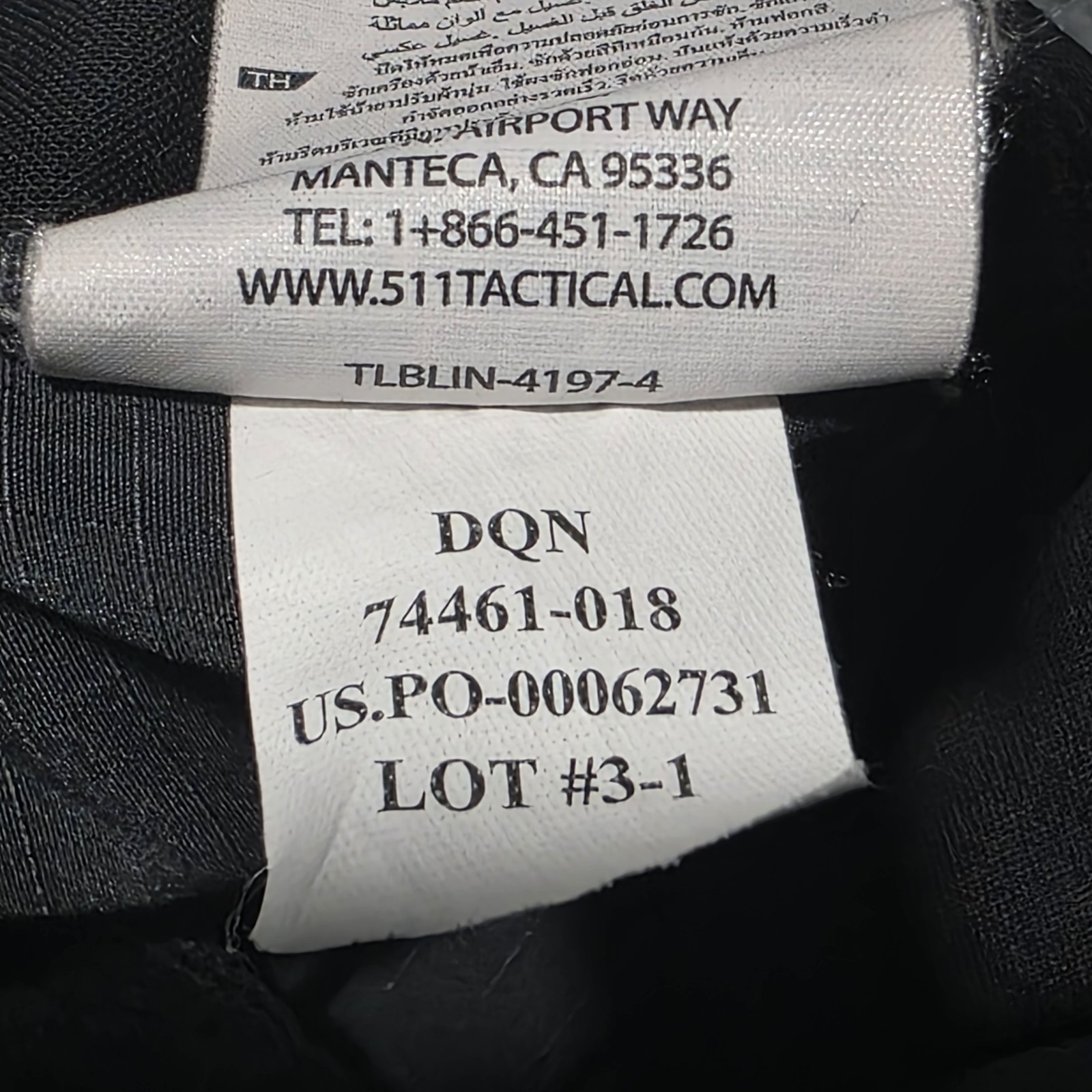 5.11 Tactical Fast-Tac Urban Pants Mens 38×32 Charcoal Ripstop Cargo Duty 74461