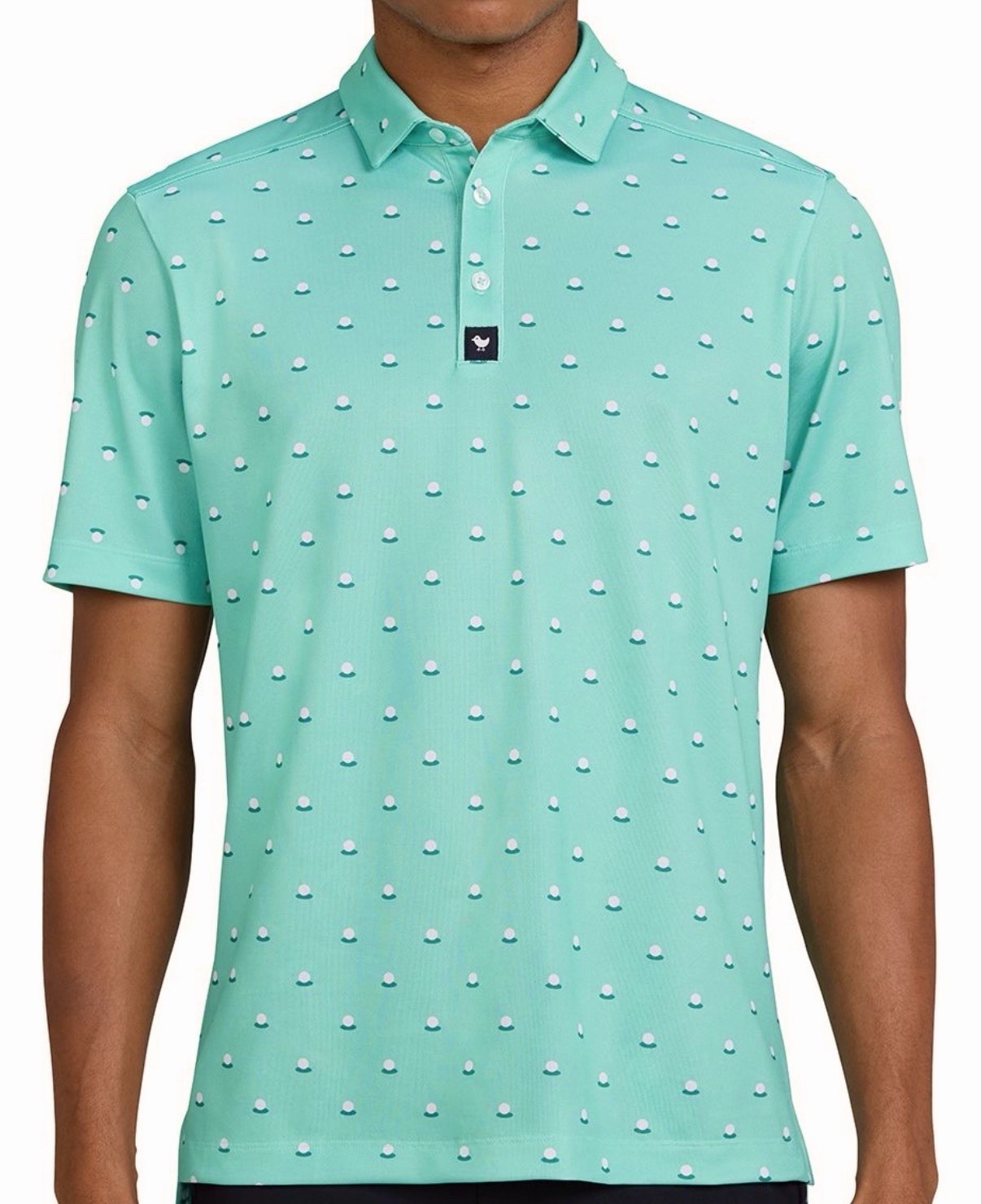 NEW Bad Birdie Aim Point Pique Polo Shirt Mens XXL Dusty Jade Golf Ball $78
