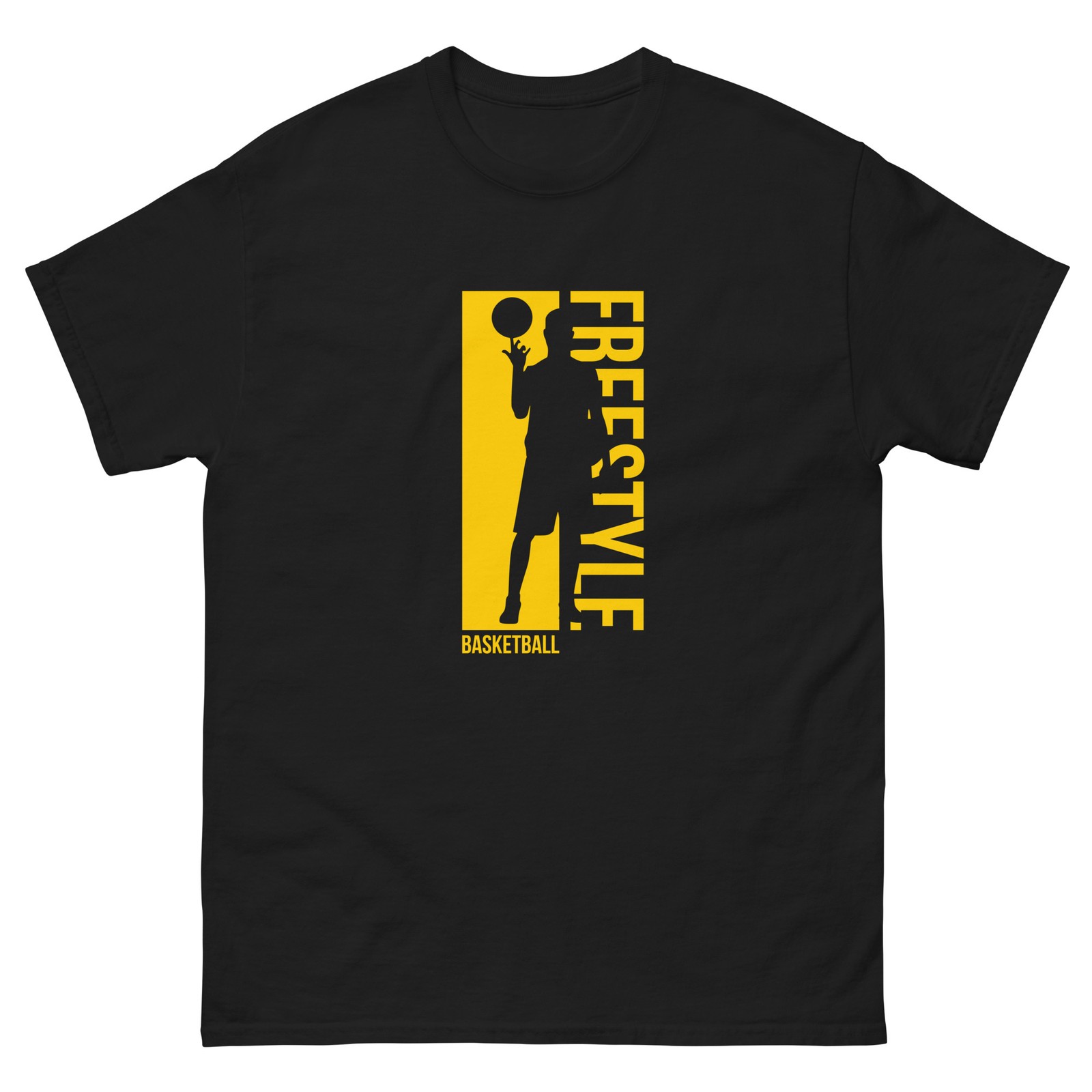 Freestyle Basketball T-Shirt | Minimalist Basketball Player Silhouette Tee