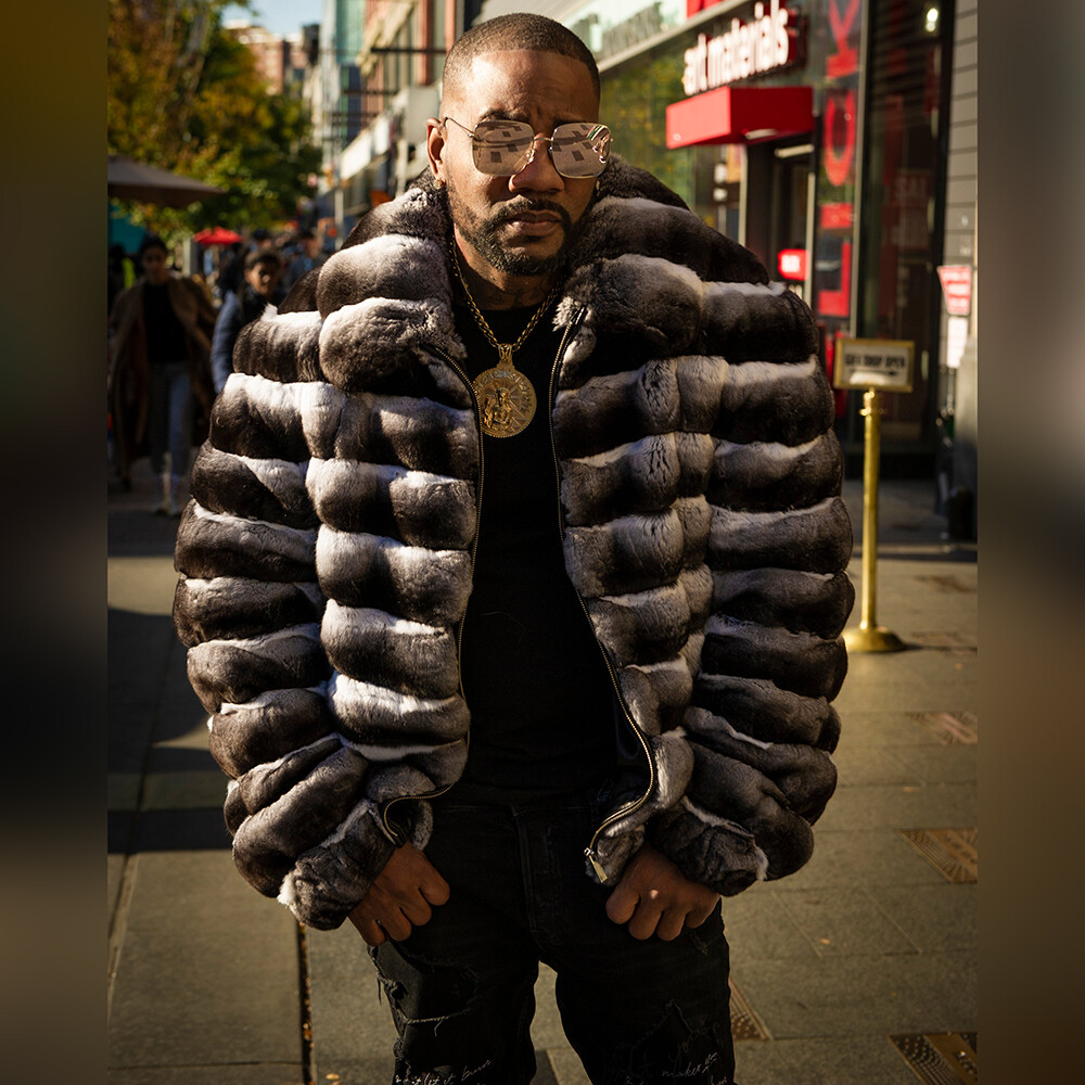 Winter Mens Natural Rex Rabbit Fur Coats Genuine Fur Chinchilla Bomber Jackets