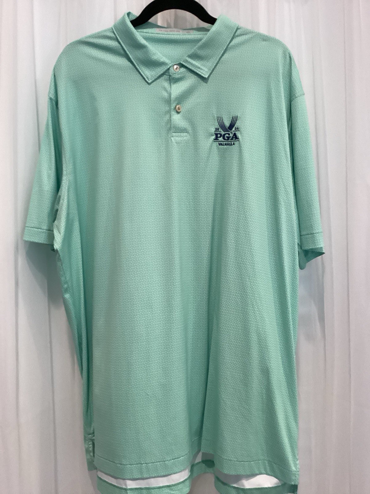 Peter Milar Featherweight UFP 50+ 2024 PGA Valhalla Green Polo 2XL