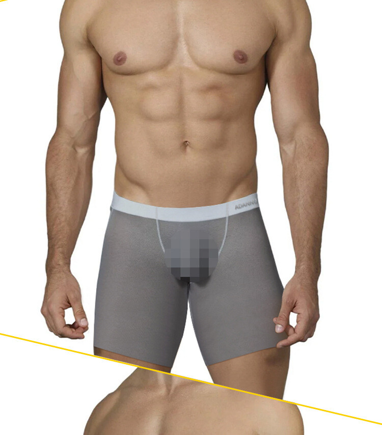 ADANNU Men’s Ice Silk Sports Shorts Ultra-thin Sexy Underpants Underwear Boxers