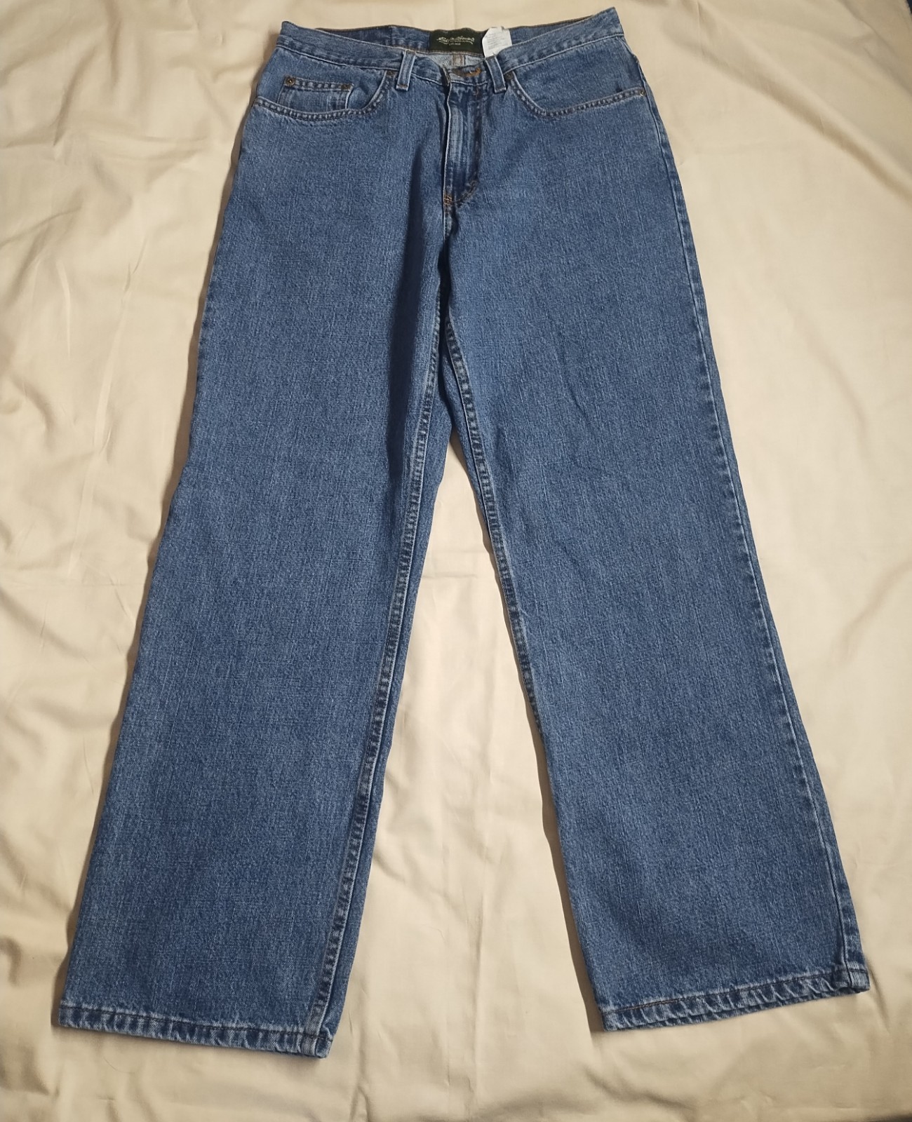 Eddie Bauer 100% Baumwolle Regular Fit Straight Leg Jeans Men’s Size 31×30 Blue