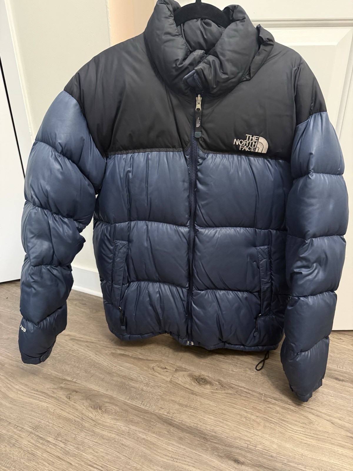 Vintage The North Face Nuptse 700 Down Jacket, Dark Blue, Korean Version Size XL