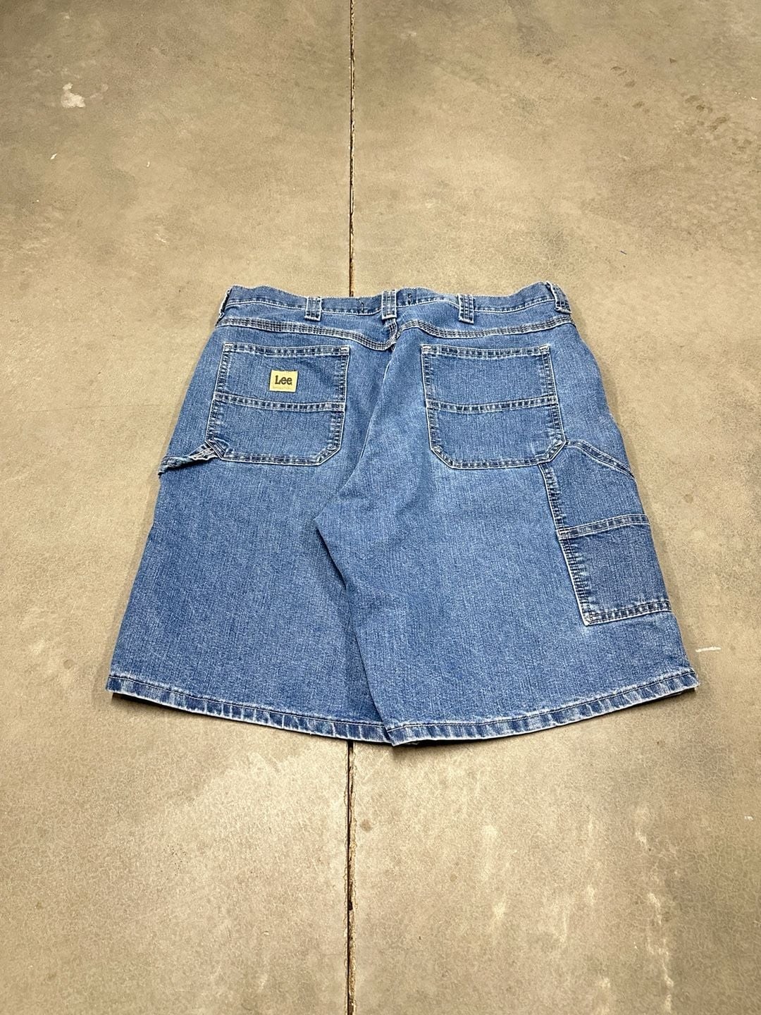 Vintage Lee Carpenter Denim Shorts Size 34