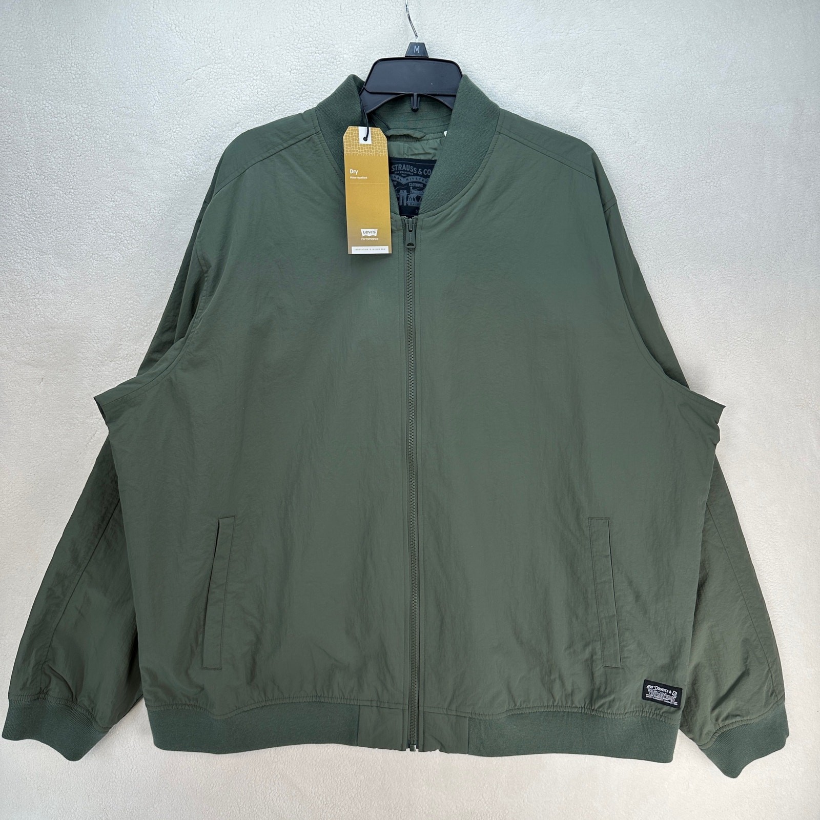 LEVI’S MEN’S XXL OCEANVIEW FLIGHT CLASSIC JACKET REGULAR FIT MILITARY GREEN