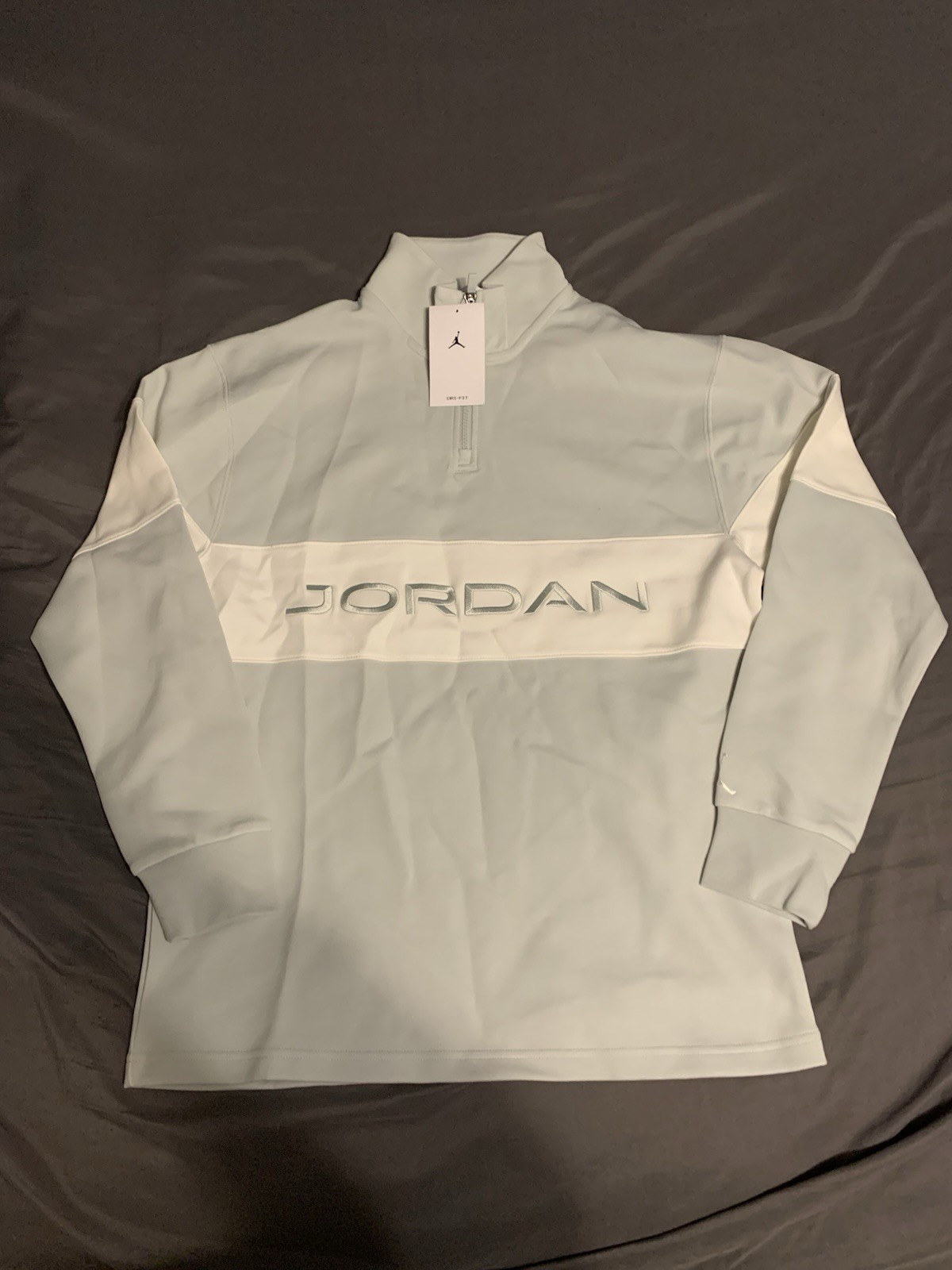 Jordan Air Jordan Dri-FIT 1/4-Zip Golf Top Silver Sail HF9919-034 Men’s Size S