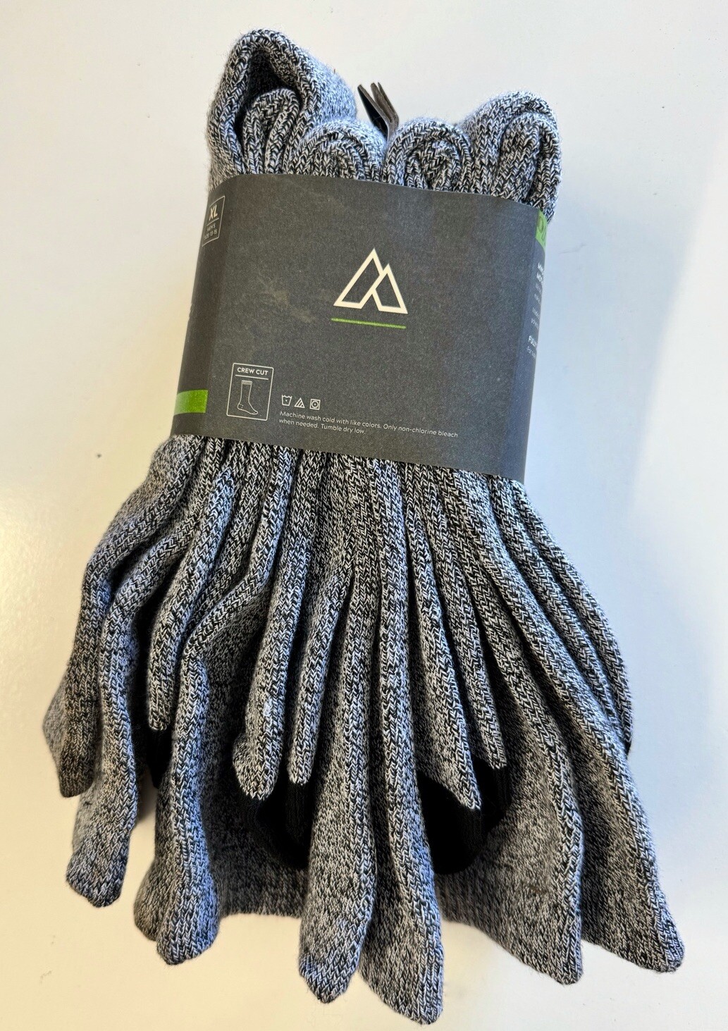 Alpine Design Men’s Performance Hiker Crew Socks 4 Pack Size Large or X-Large