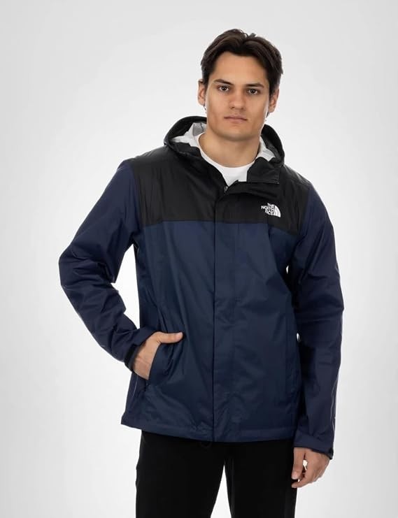 The North Face Men’s Venture 2 Waterproof Hooded Rain Jacket,Summit Navy,Medium