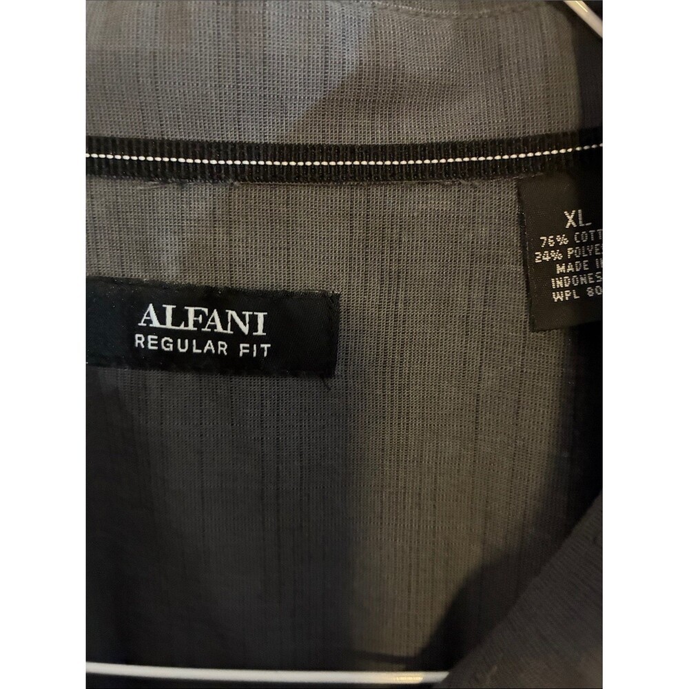 Alfani Men’s Short-Sleeve Button-Down Shirt – Dark Gray