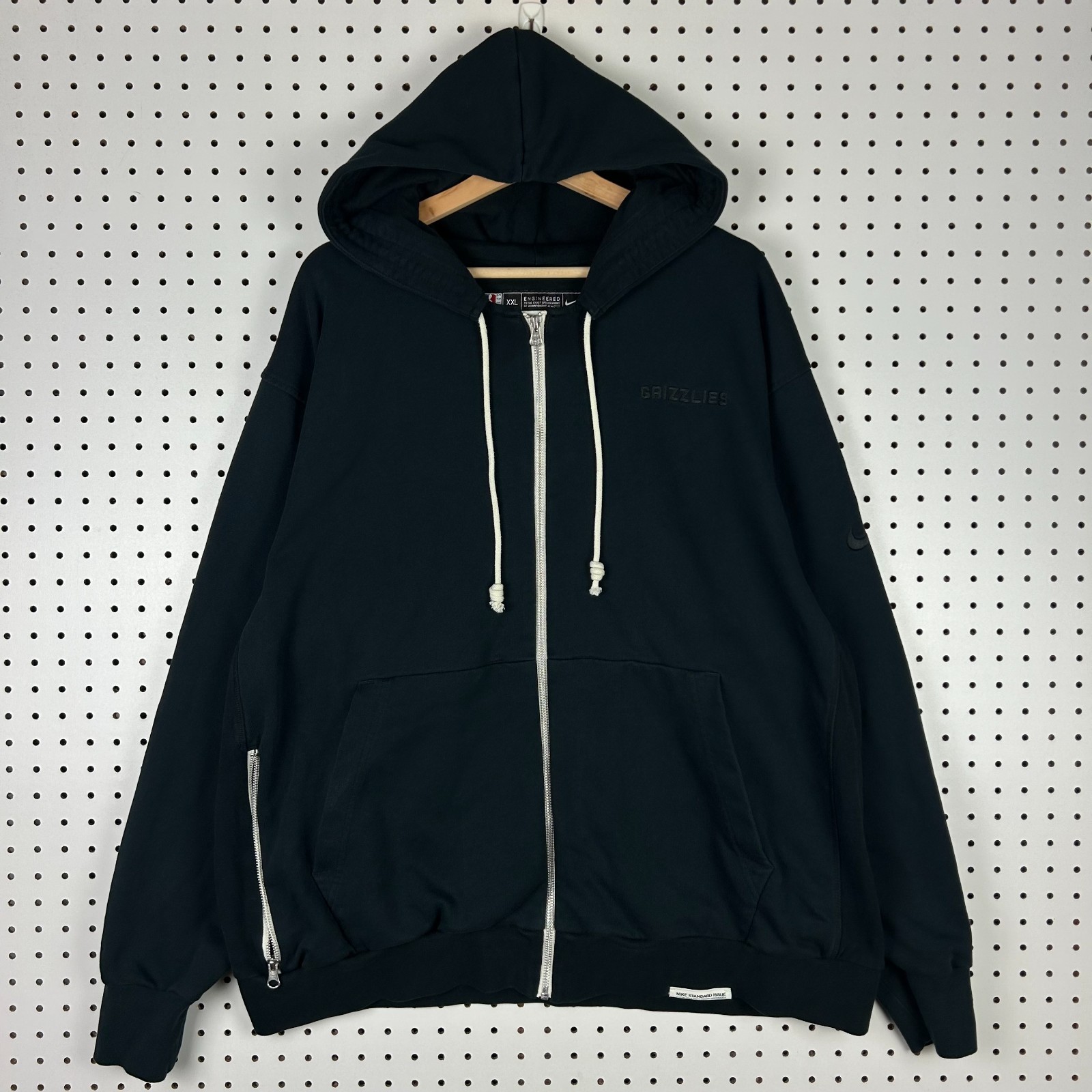 Nike Memphis Grizzlies Hoodie XXL Black Full Zip Team Issued Workout Travel Ja