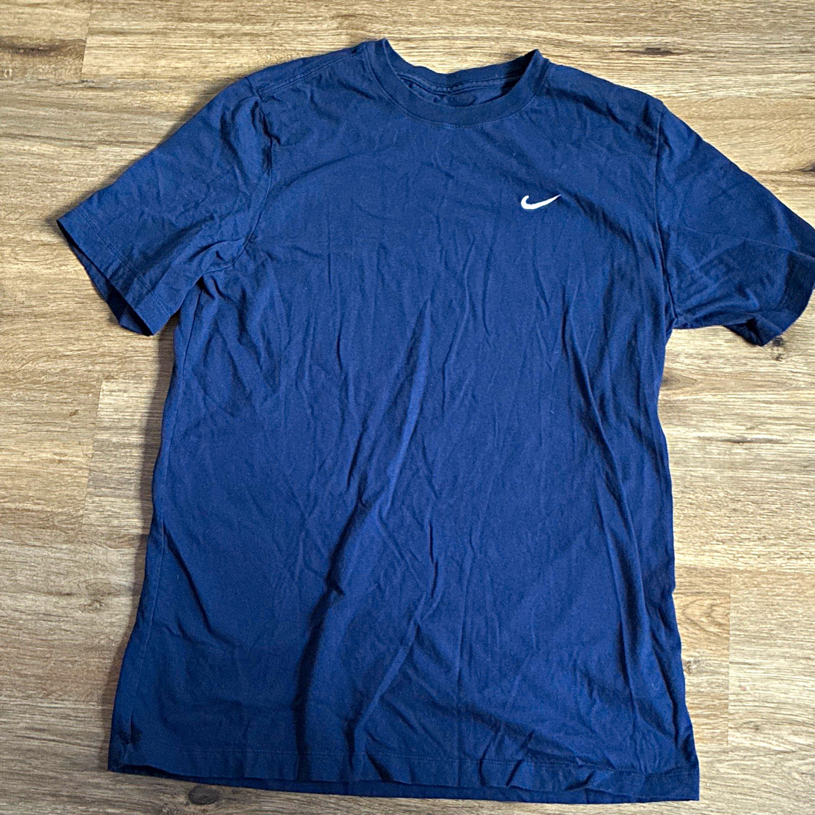 Nike The Nike Tee Men’s Blue Solid Logo – L