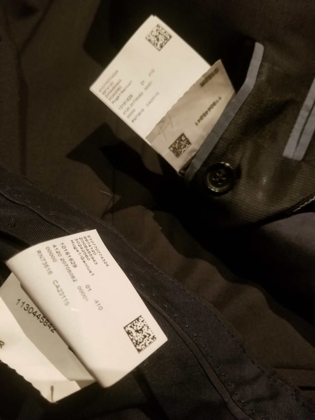 Current Hugo Boss 2B Suit 40L 40 Long STRETCH 98% Wool 2% Elastane Gunmetal