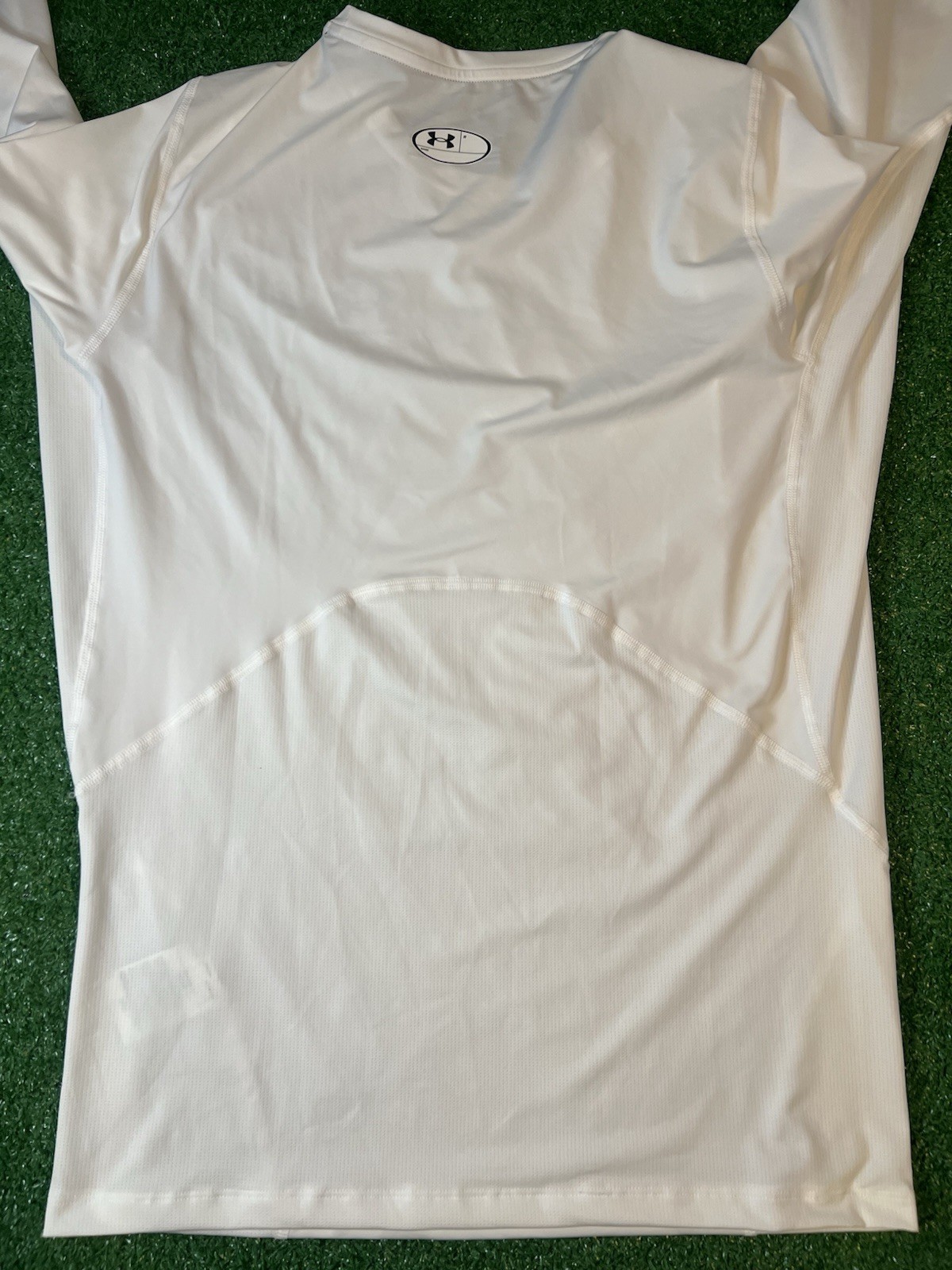 Men’s Under Armour HeatGear Long Sleeve Compression Fit Shirt White 1361524 2XL