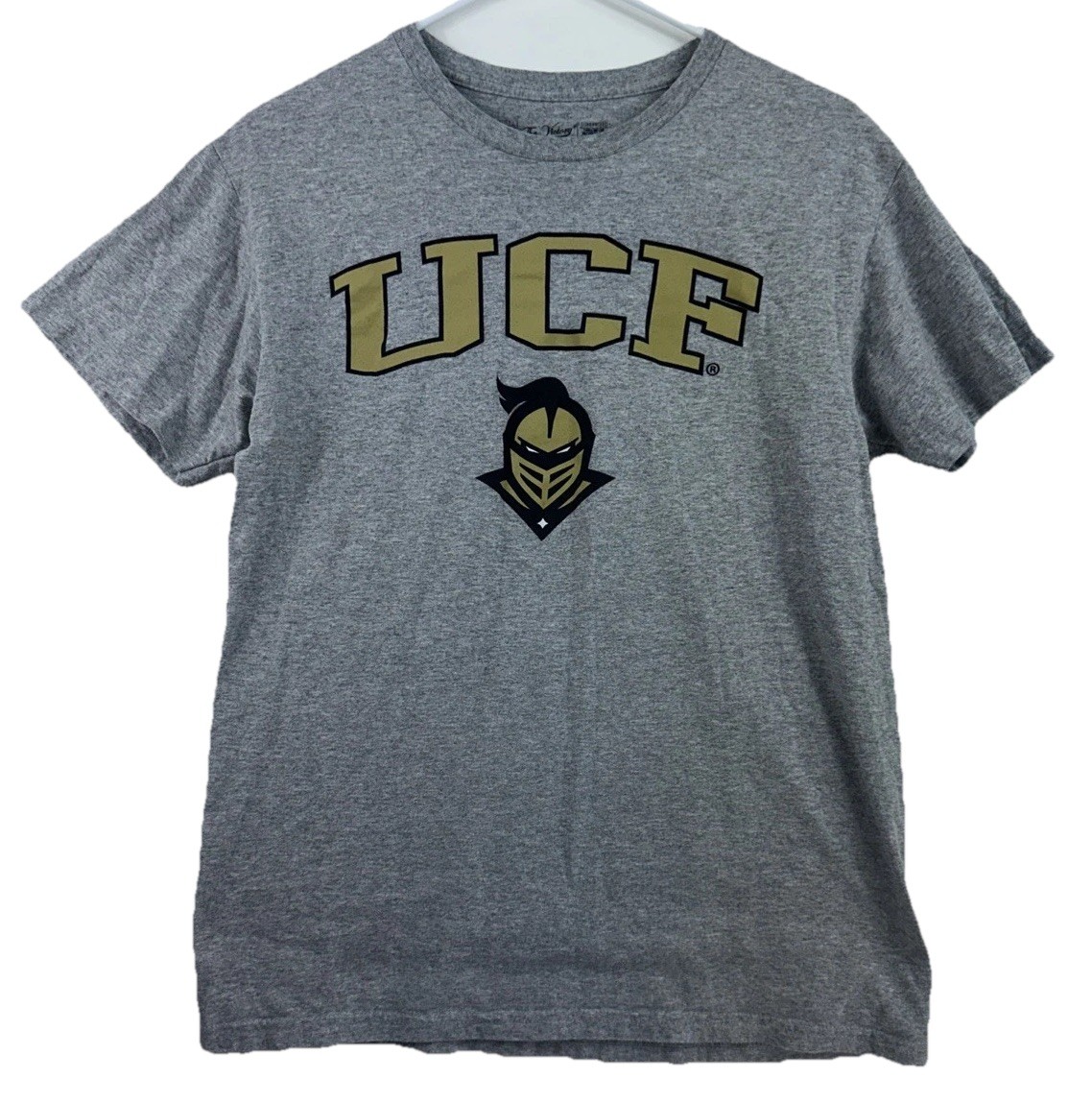 The Victory UCF Knights Unisex Adult Medium Cotton Blend S/S Gray T-shirt