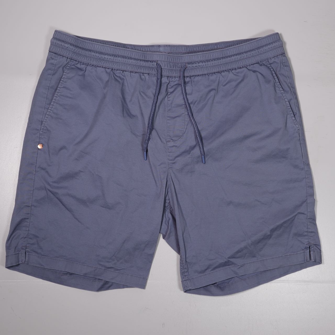 Mugsy Cadet Shorts Gray Cotton Stretch Drawstring Waist Mens XL x 8