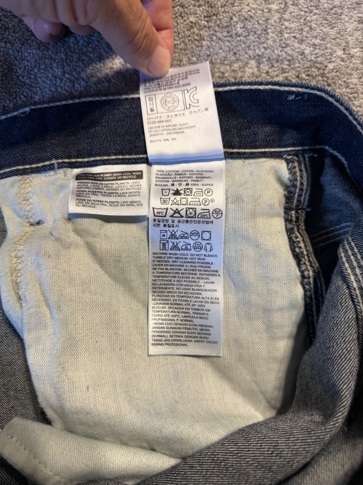 Levi’s CARPENTER Sits below Waist LOOSE FIT BLUE BIG & TALL 48×30 JEANS