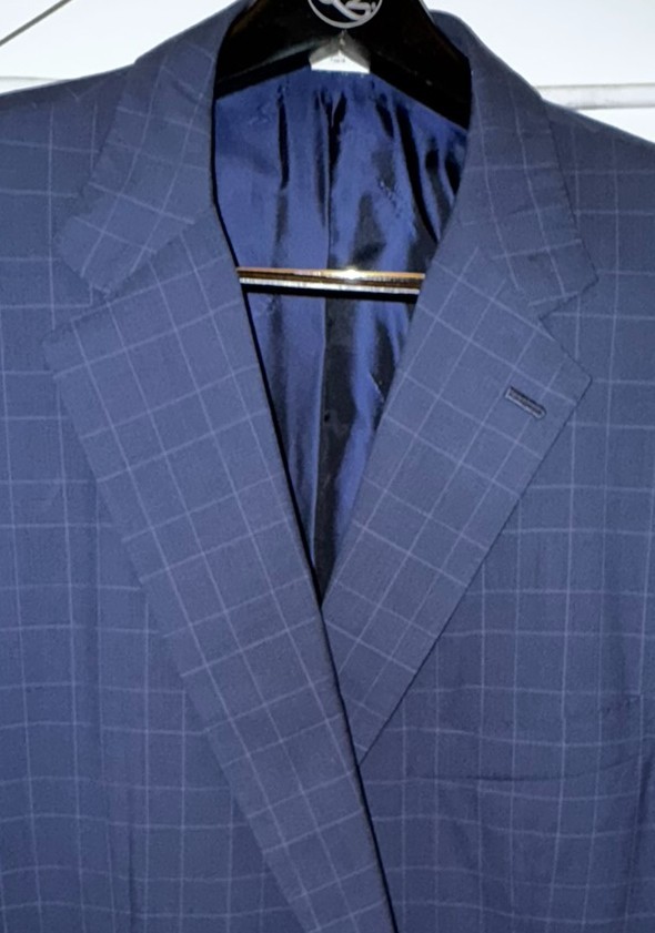 Kiton Blue 13.2 Micron Super 210’s 2 Button Blazer Jacket EU 68 US 58 R