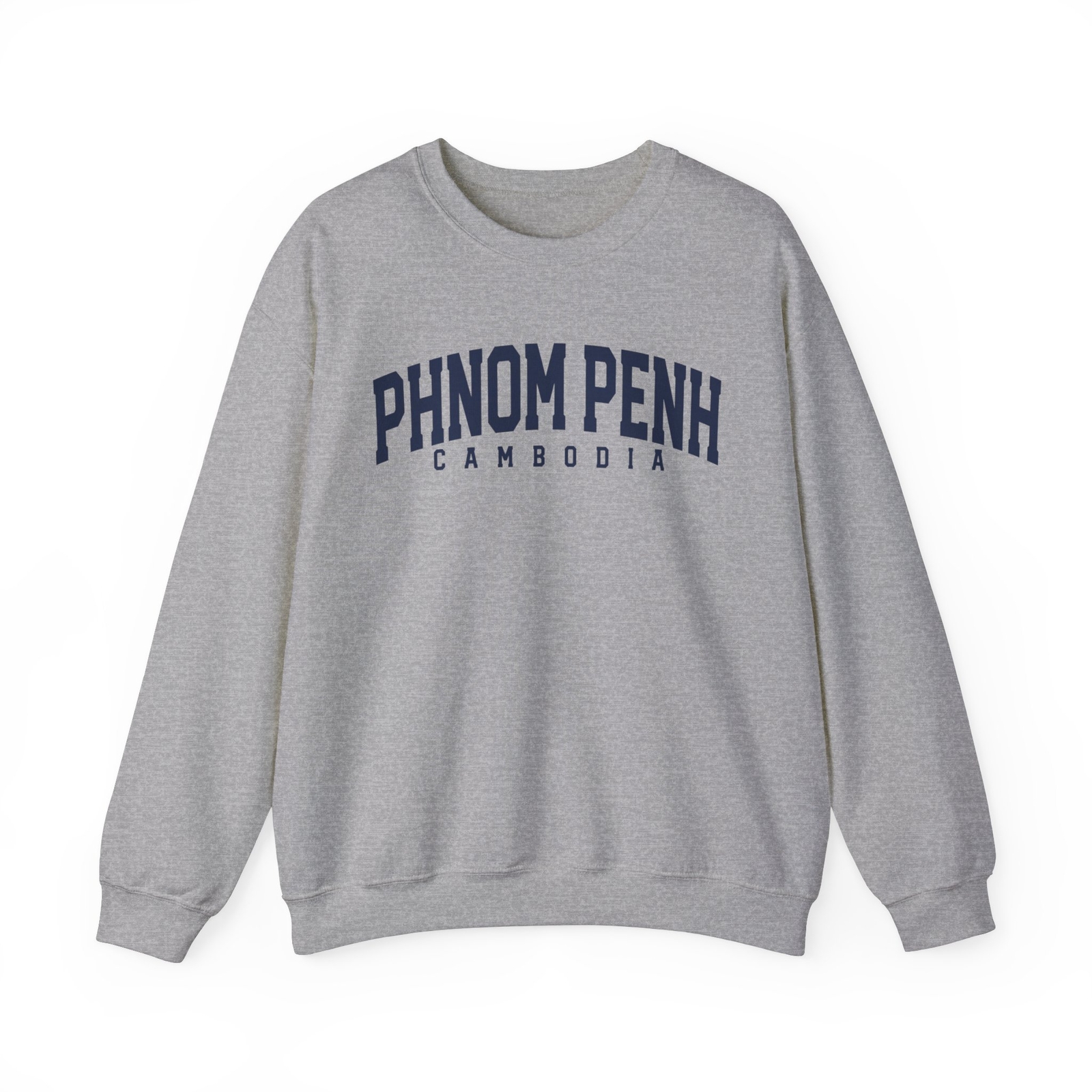 Phnom Penh Cambodia Sweatshirt Gifts Crew Neck Long Pullover Shirt Men Unisex