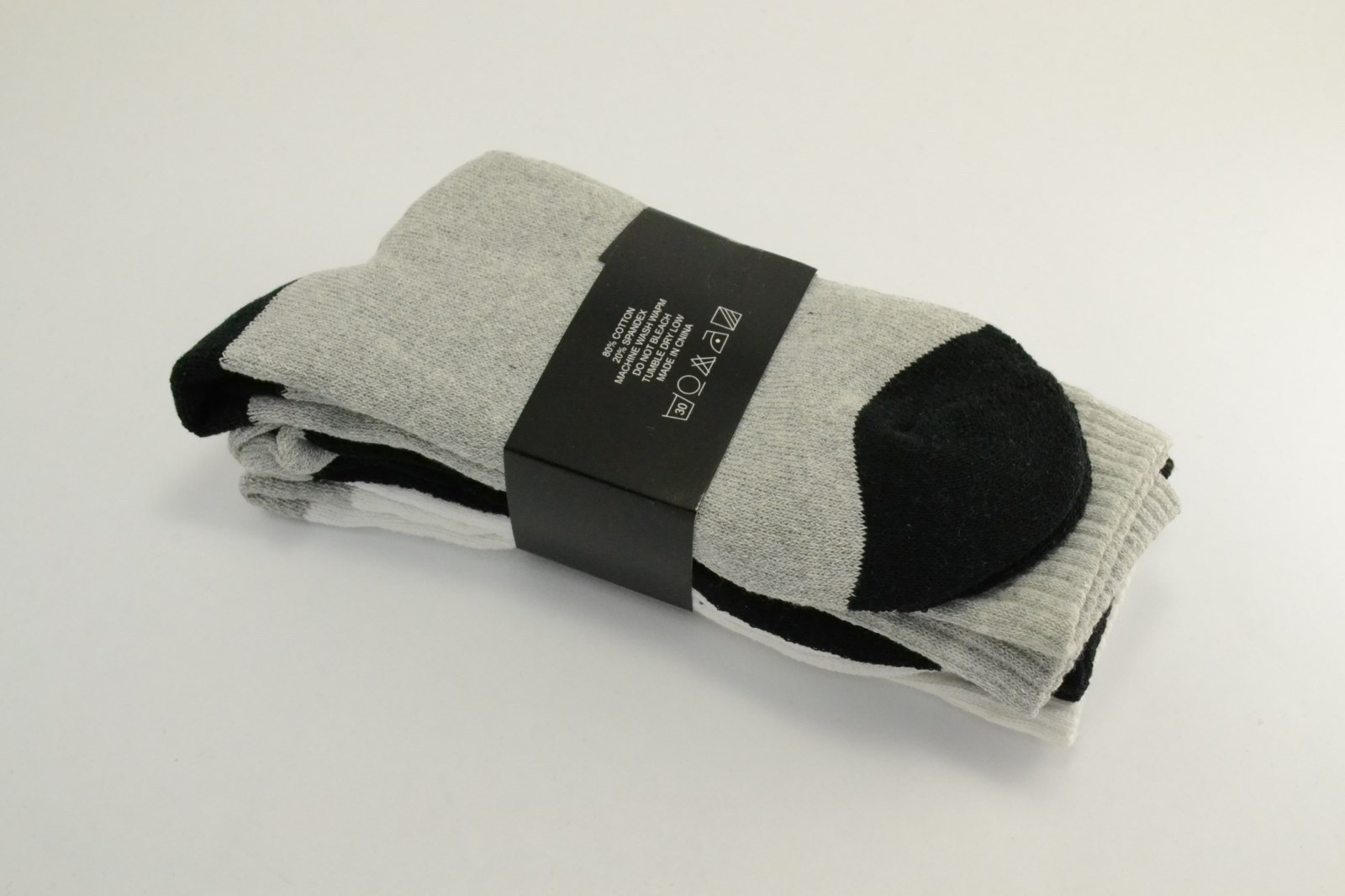 3 or 12 Pairs Men Crew Sport Socks Cotton Calf Cushioned plain color two tones