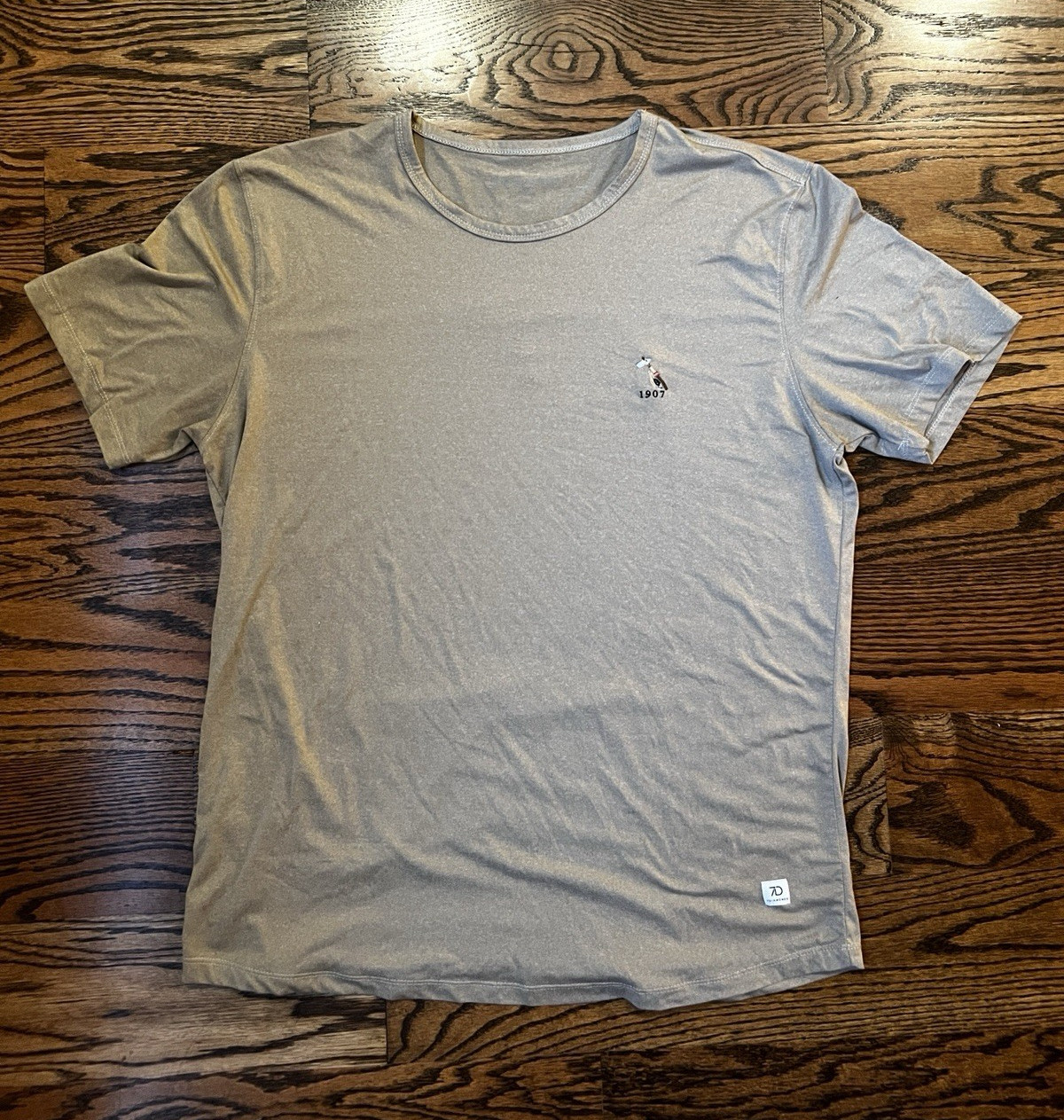 7Diamonds Cherokee CC Knoxville TN Gray T-Shirt Embroidered Logo L T100 Golf