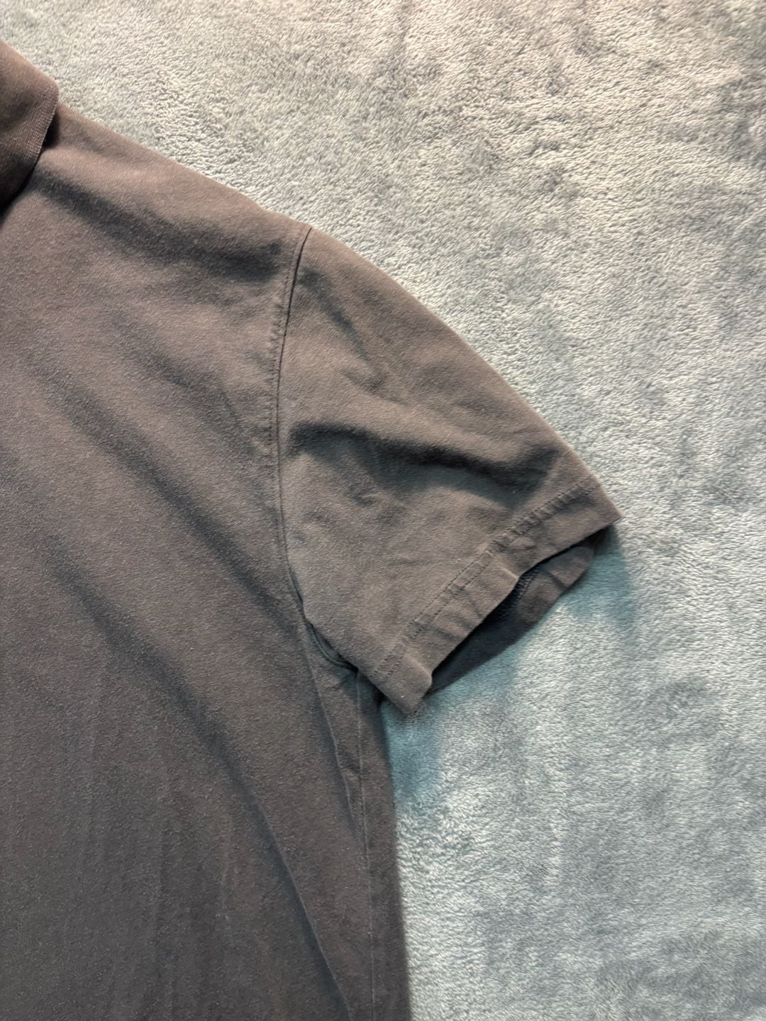 Claiborne Slim Fit Stretch medium Solid Gray Short Sleeve Polo Shirt