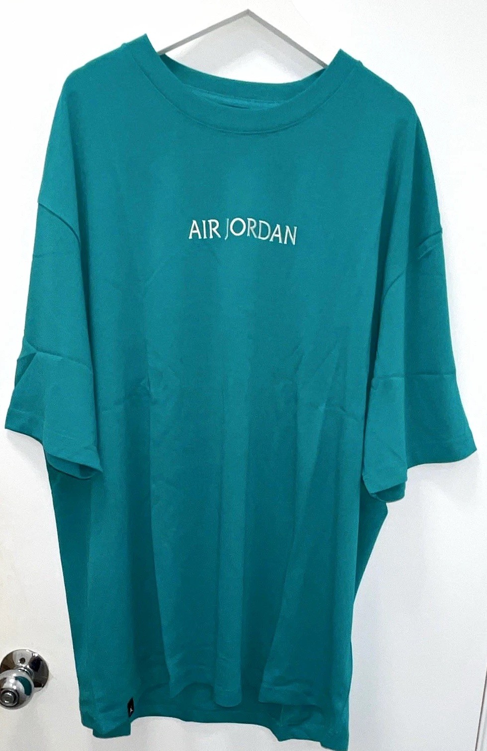 Jordan Air Jordan Men’s Teal Crew Neck Tagless Logo Cotton T-Shirt XL