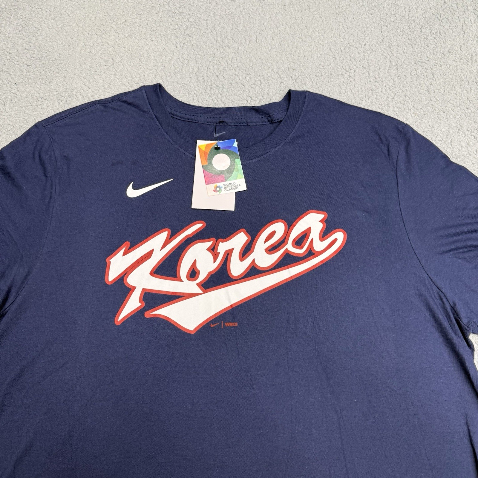 Nike South Korea T-Shirt Mens XL Navy World Baseball Classic Lee Jung-Hoo #22