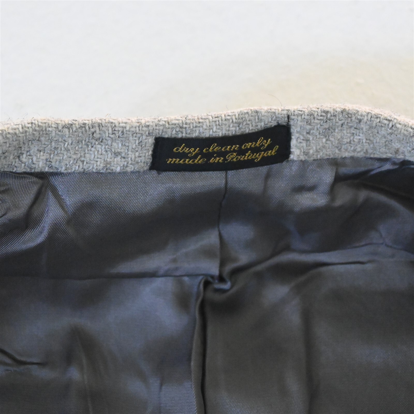 Vtg Von Fustenberg 44L Gray Tweed Mens Blazer Suit Jacket Sport Coat