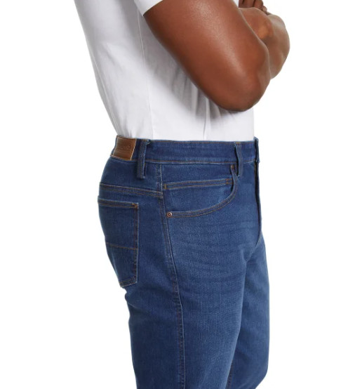 Kirkland Signature Mens Straight Fit Jean Dark Blue Denim Size 34×29