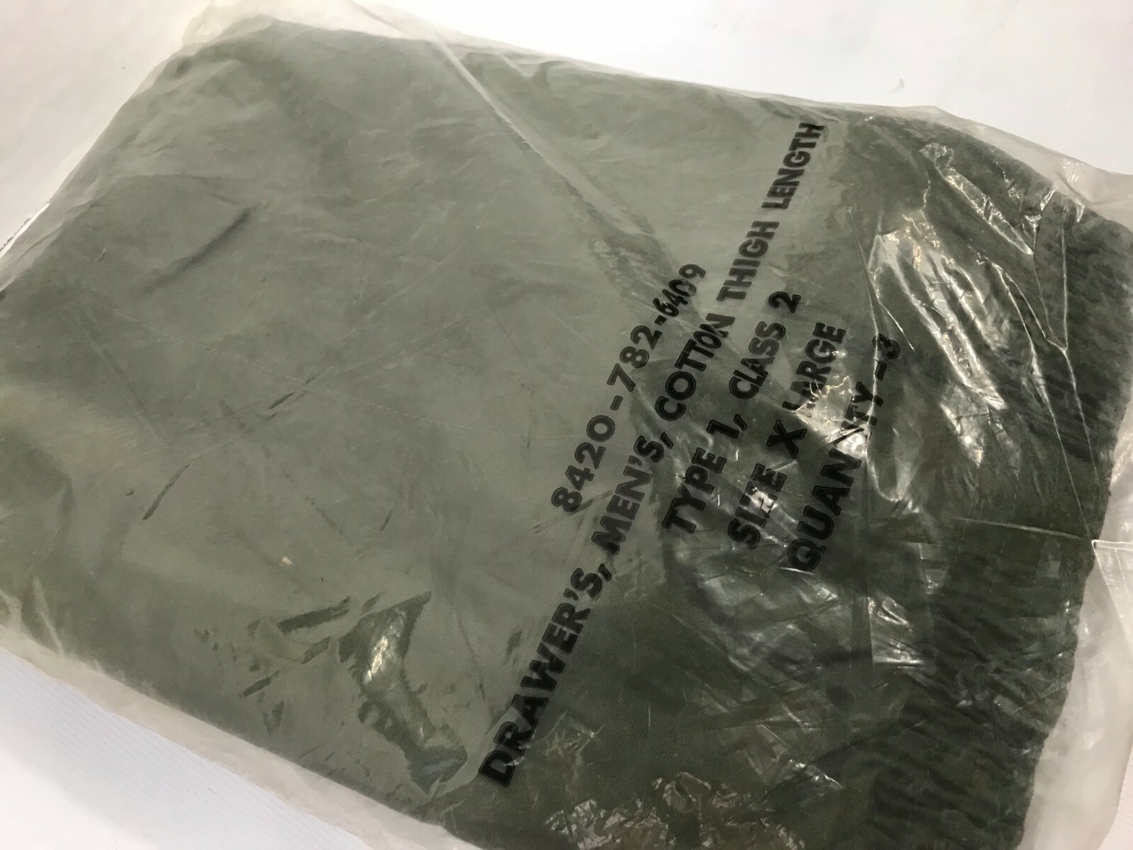 Boxer Shorts, Vietnam Issue, X-large 3 pack