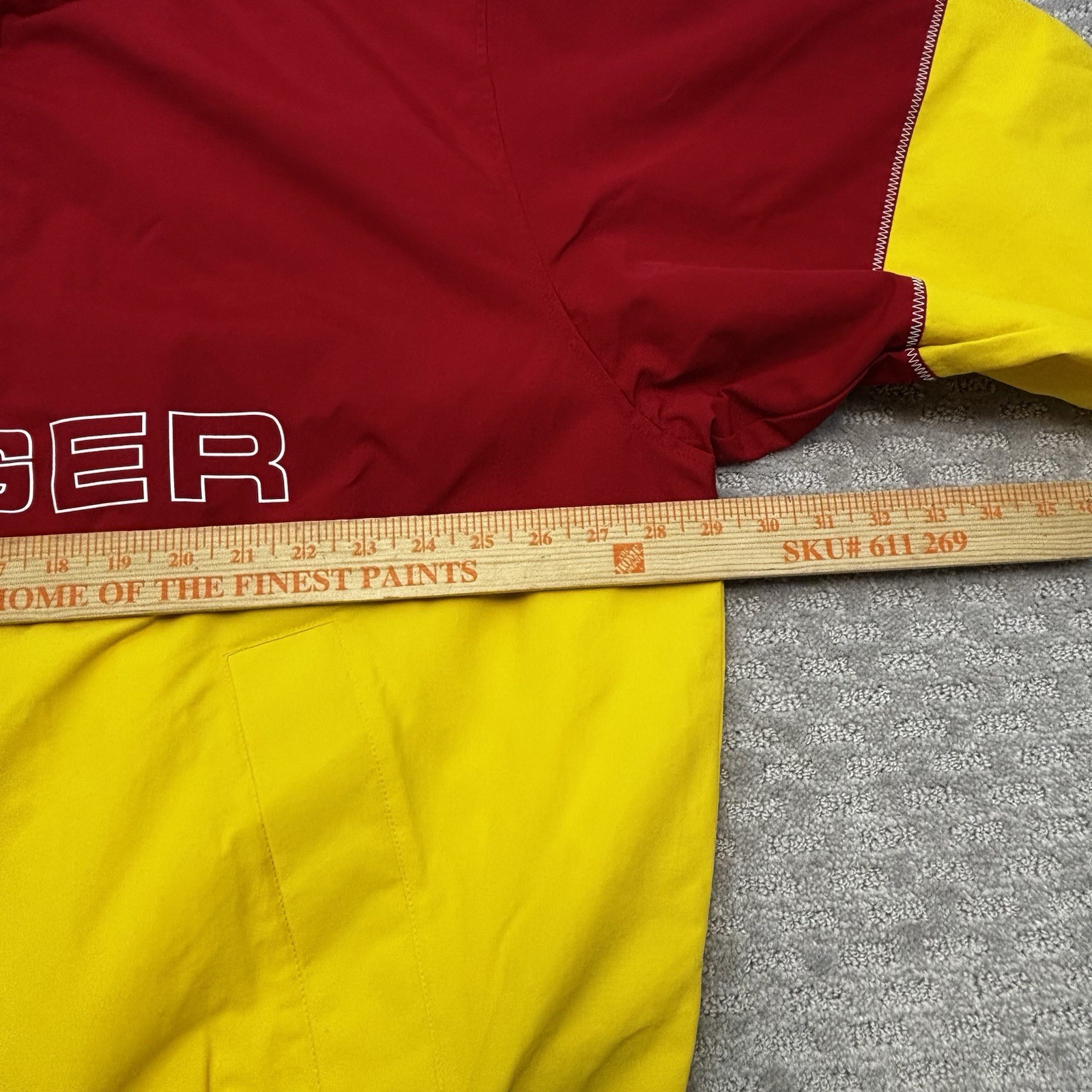 Tommy Hilfiger Colorblock Regatta Jacket Hooded Zip Water Resistant Mens Sz Xl