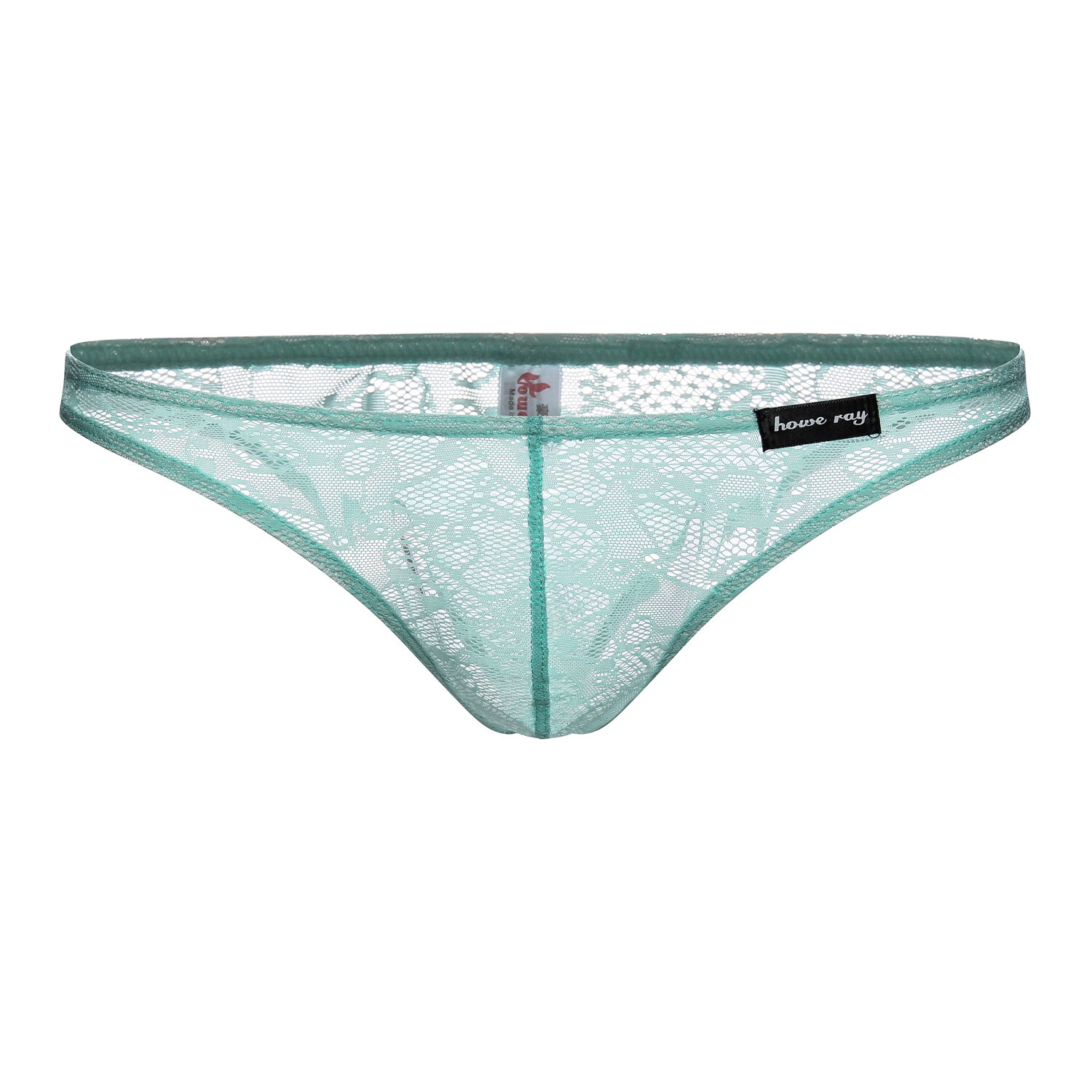 Mens Sexy Bikini Briefs Lace Mesh Pouch Low Rise Underwear Breathable Panties
