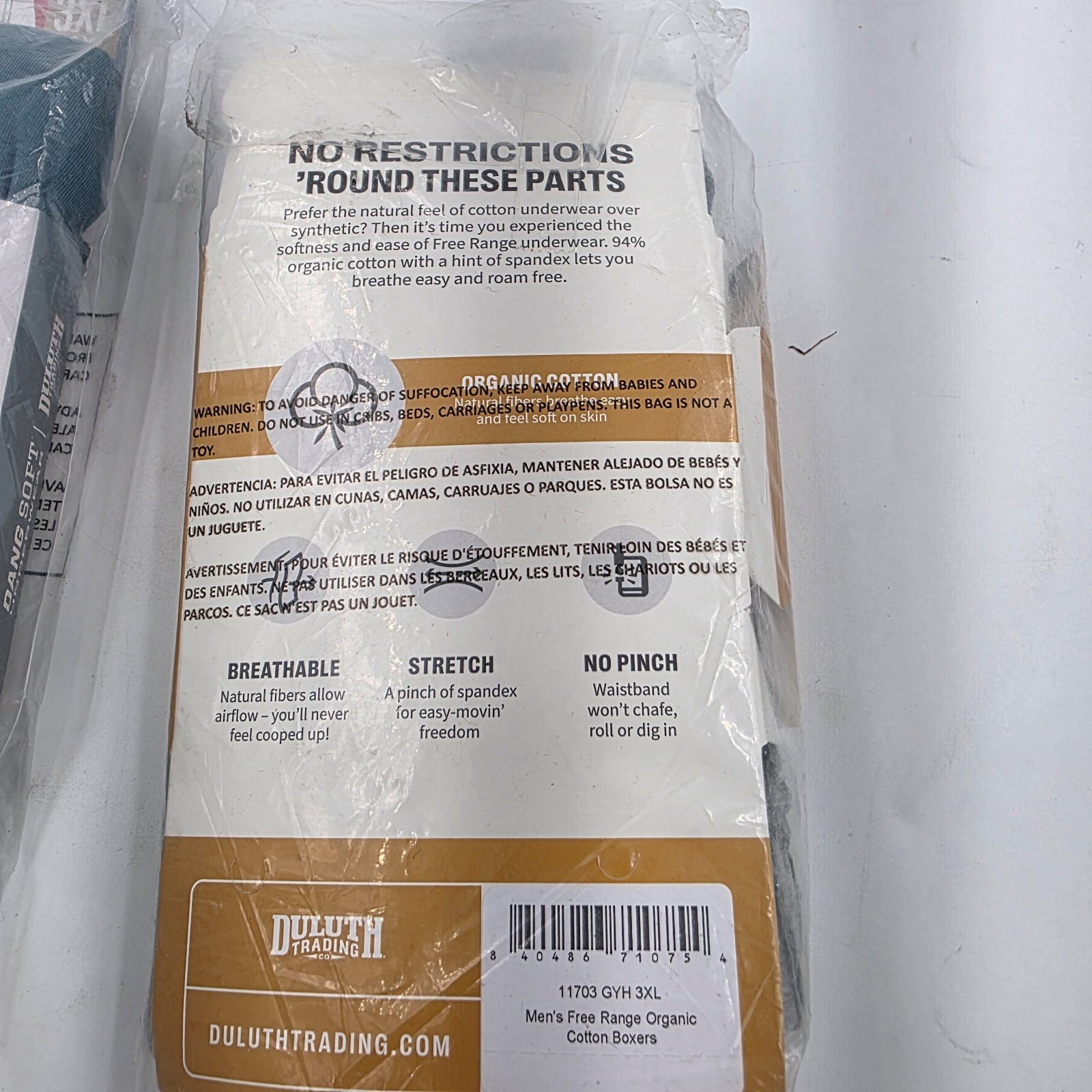 New Lot of 2 Duluth Size 3xl 1 – Dang Soft Underwear 1 – Free Range Underwear