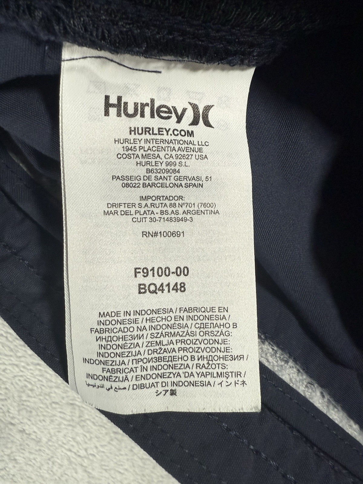 Hurley Shorts Men’s 40 Blue Nike Dri Fit Brooks Athletic Chino Performance