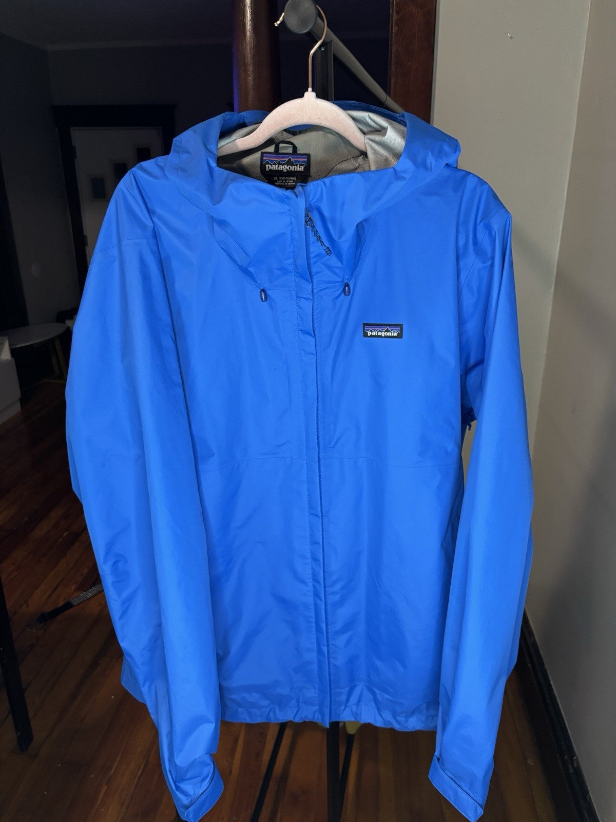 Men’s PATAGONIA Torrentshell 3L Jacket Raincoat Aquatic Blue Men’s XL