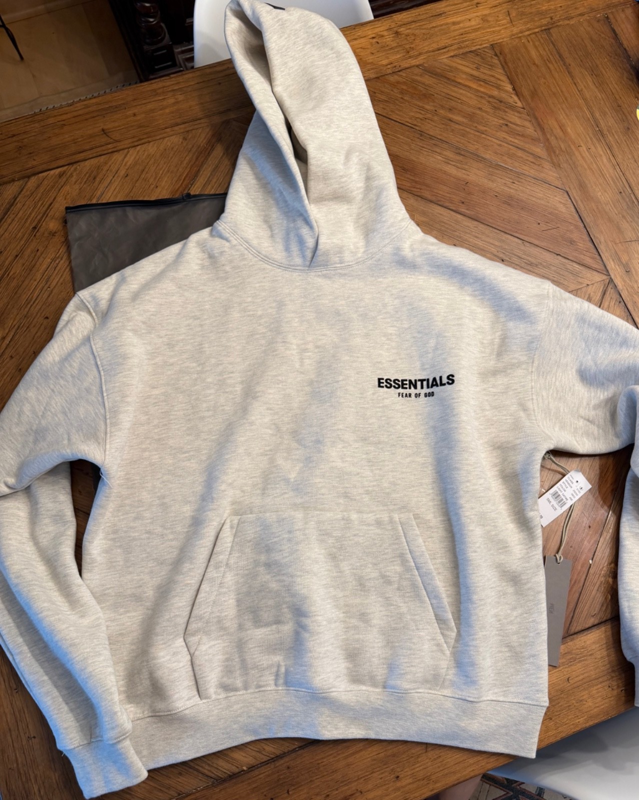 Fear of God Essentials Light Oatmeal SS22 Hoodie size S