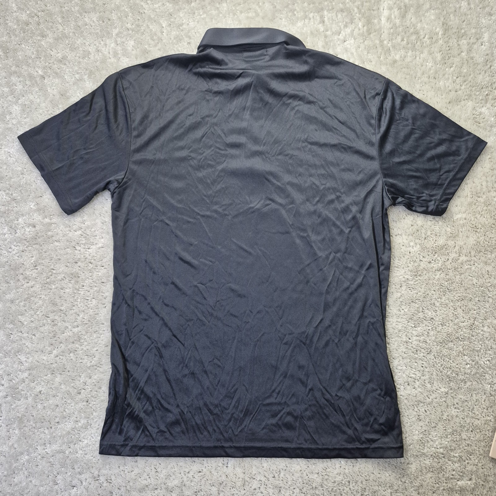 Collars and Co Dress Collar Polo Shirt Mens Large Black Performance Office Golf